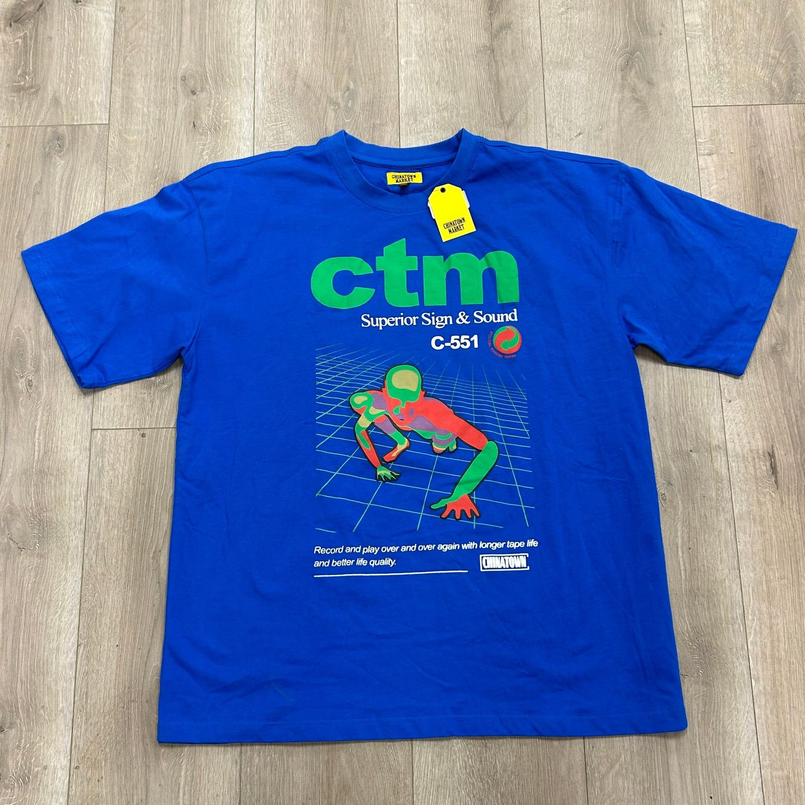 Market Chinatown Market Superior Sign & Sound Blue Tee T Shirt XL Size US XL / EU 56 / 4 - 1 Thumbnail