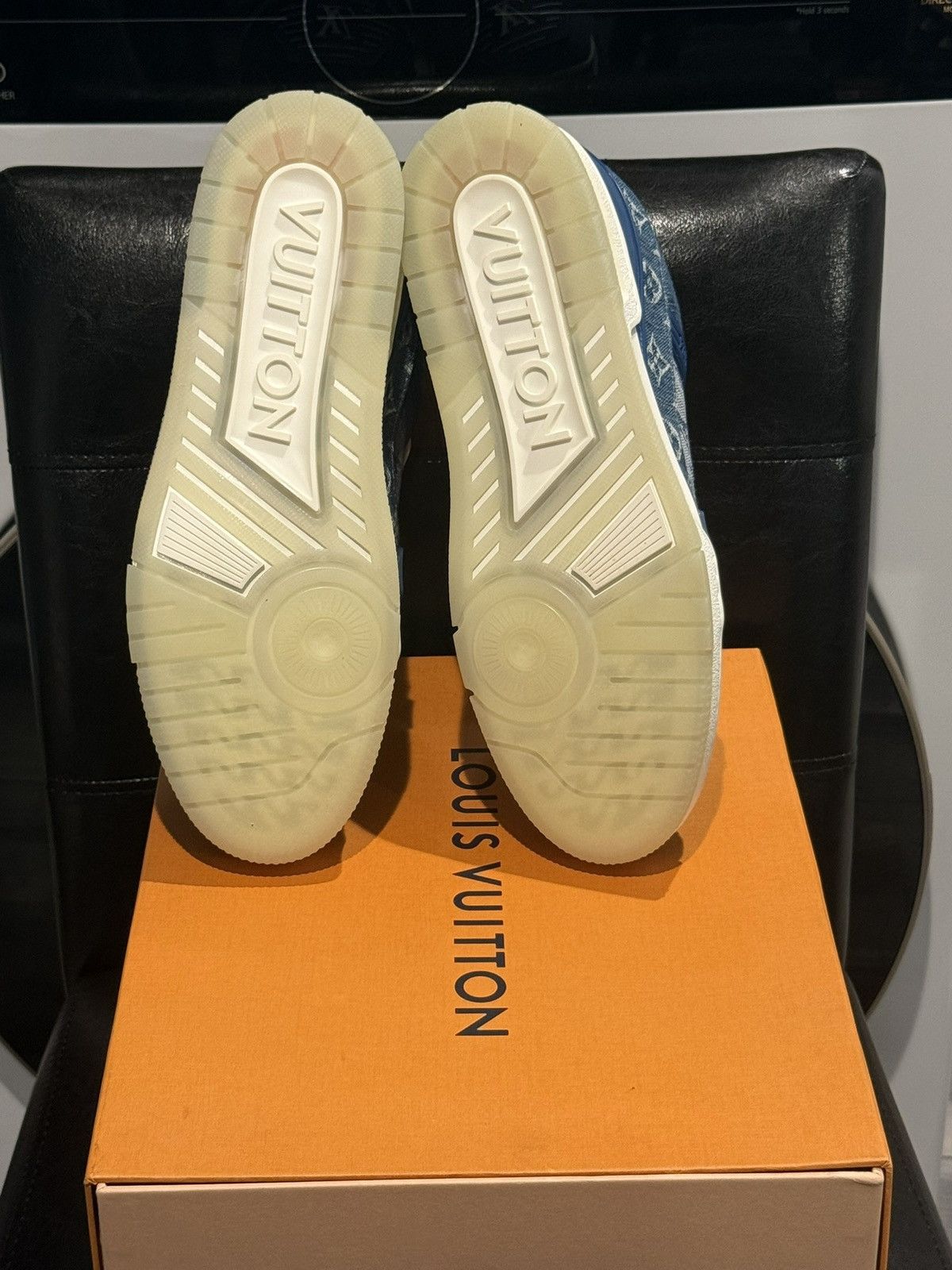 Louis Vuitton Louis Vuitton Trainer Low Monogram Denim Lv10.5 Size US 10.5 / EU 43-44 - 8 Thumbnail