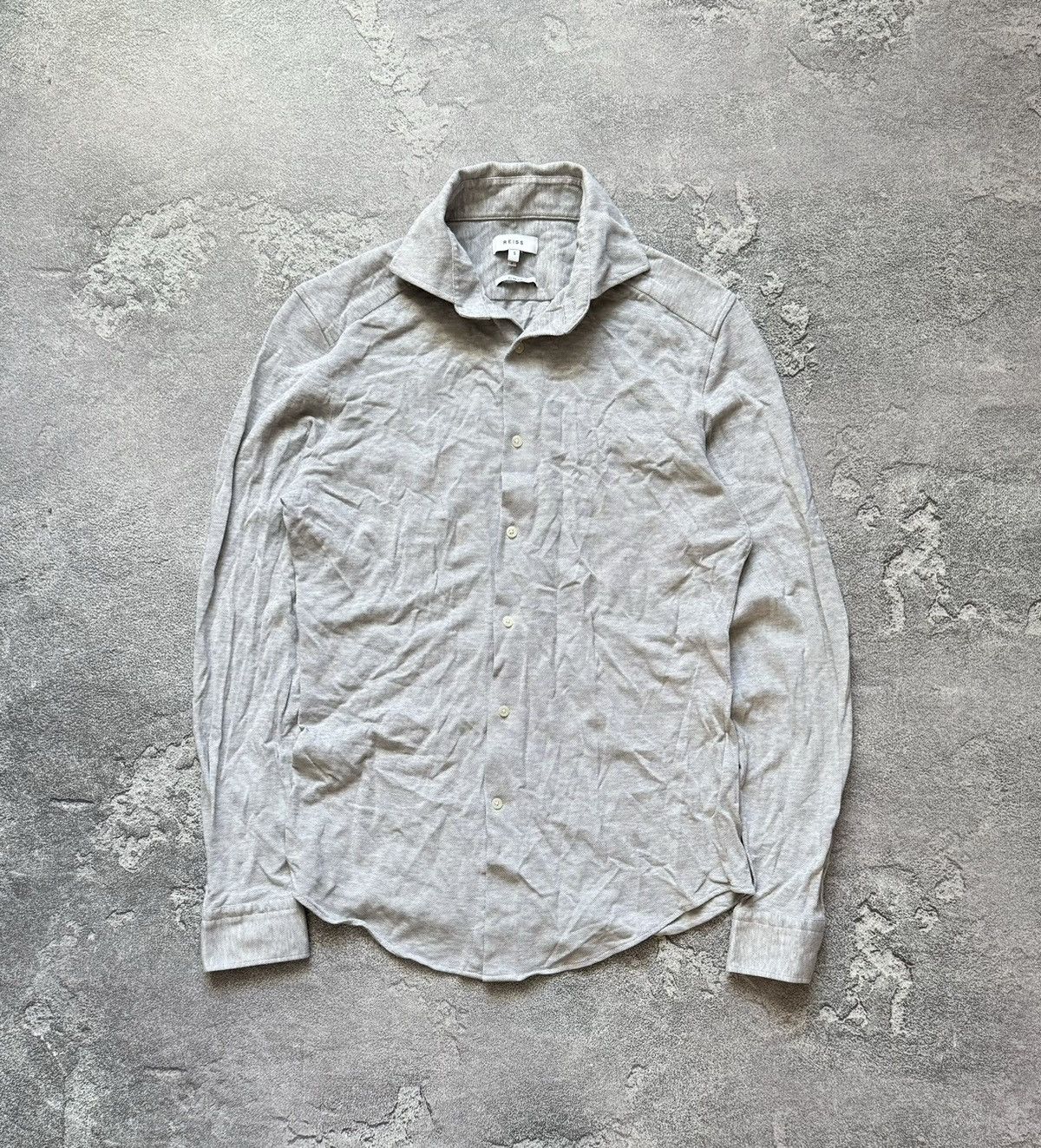 Designer × Reiss Reiss S button up shirt long sleeve polo dress Size US S / EU 44-46 / 1 - 5 Thumbnail