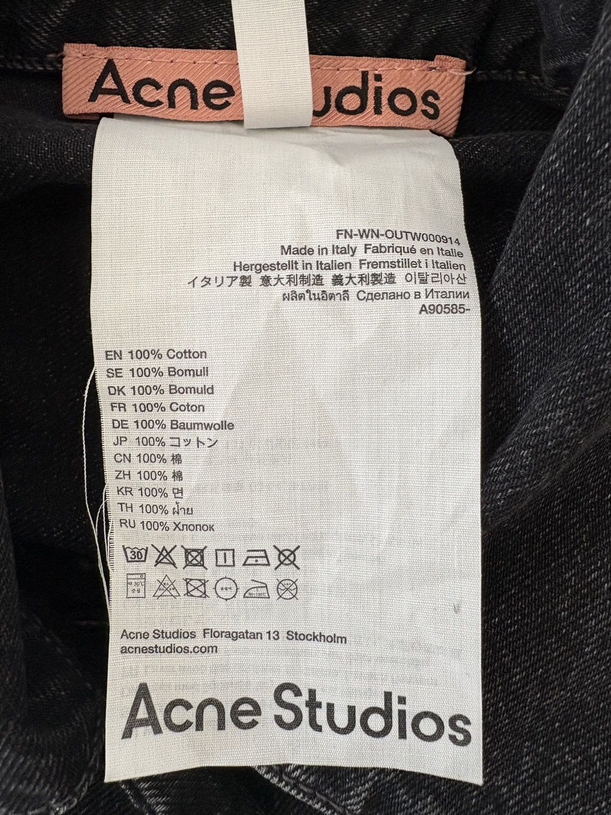 Acne Studios Acne Studios Denim Jacket - Relaxed Cropped Fit Size S / US 4 / IT 40 - 7 Thumbnail