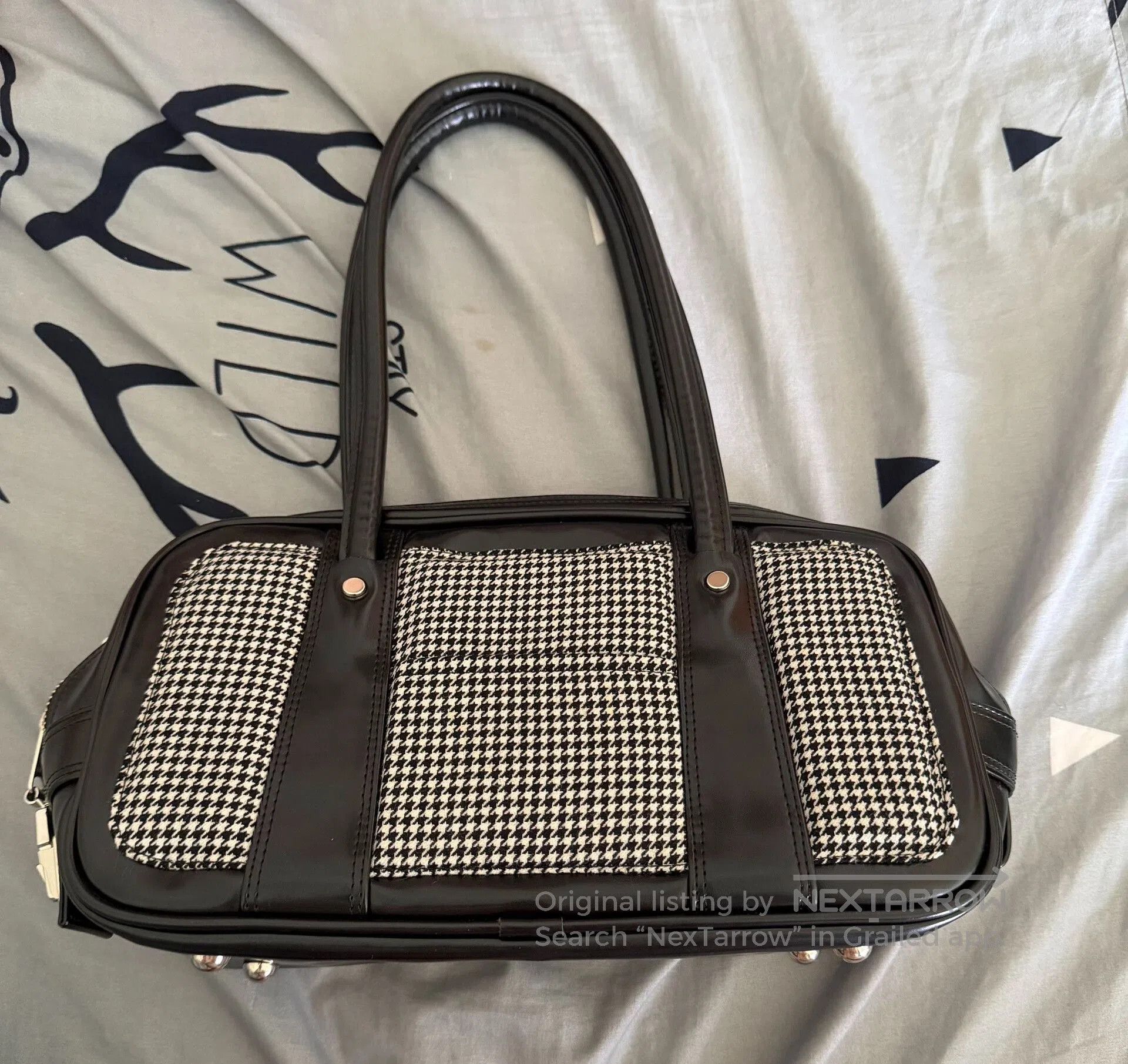 CDG by Comme des Garcons CDG Houndstooth Underarm Shoulder Bag. Size ONE SIZE - 1 Thumbnail