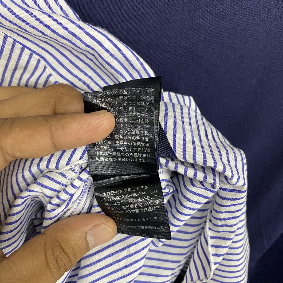 Lanvin 🔥 RARE LANVIN BLUE STRIPE SHIRT Size 4XL / US 24-26 - 12 Thumbnail