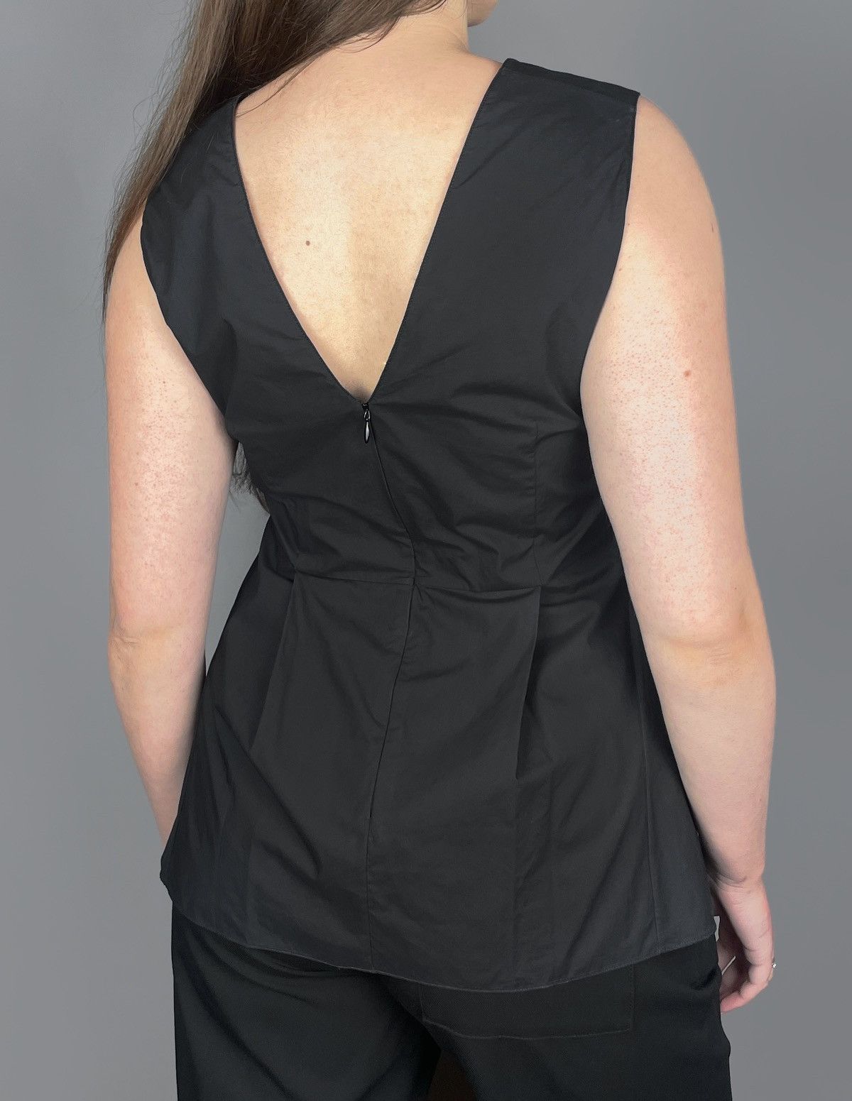 Marni Women's MARNI V-Neck Black Sleeveless Top Shirt Size 42 Size M / US 6-8 / IT 42-44 - 10 Thumbnail