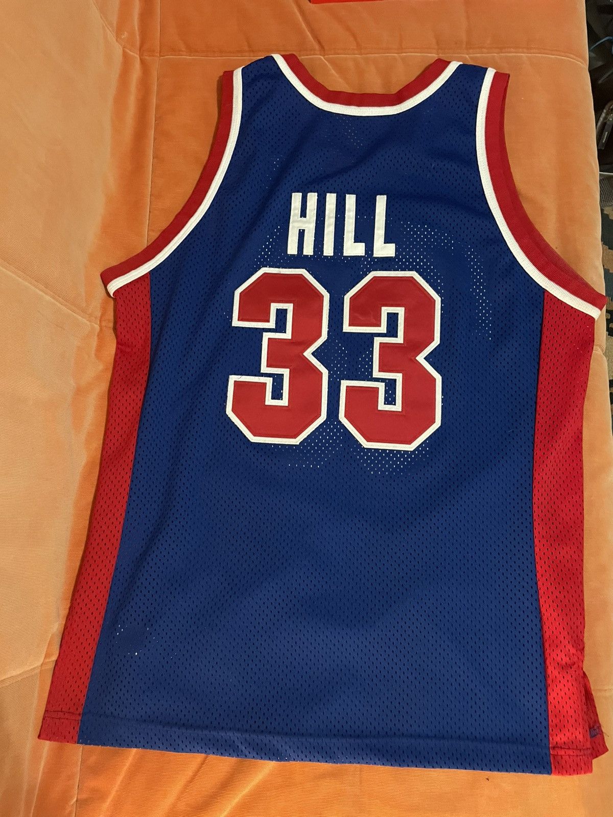 Champion Nba Detroit Pistons Hill jersey Champion authentic 44 - L Size US L / EU 52-54 / 3 - 2 Thumbnail