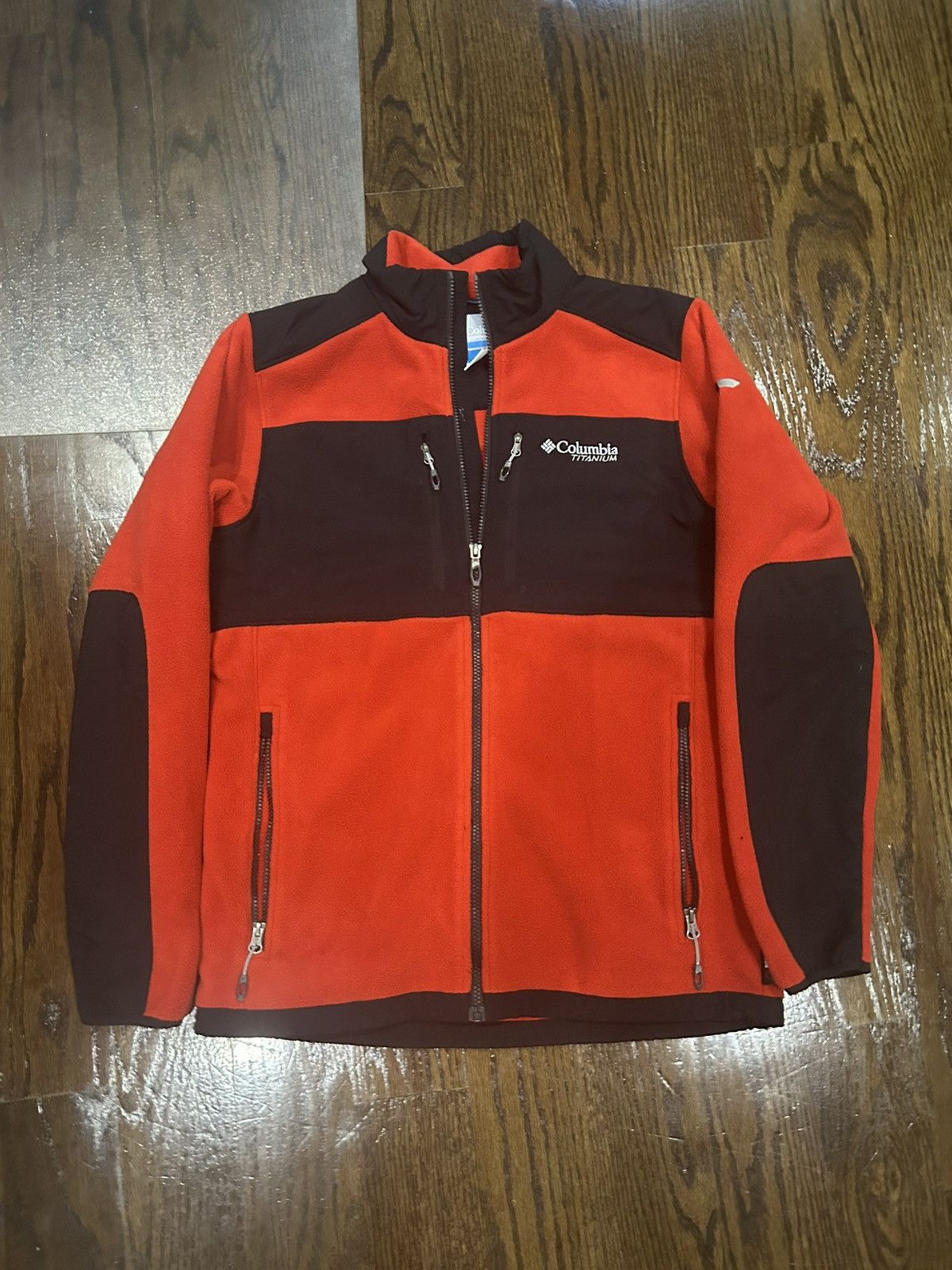 image of Red Columbia Titanium Fleece Coat, Men's (Size Small)