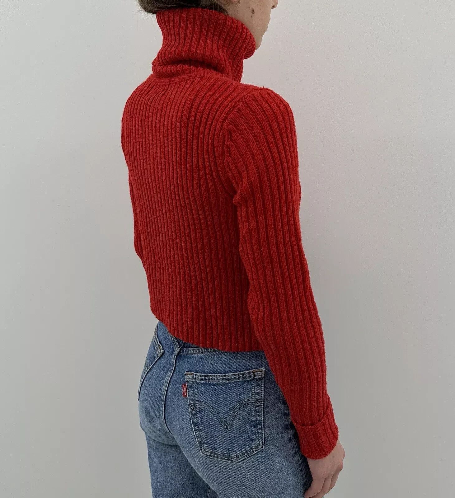 Jean Paul Gaultier Jean Paul Gaultier Lindex Knit Red Sweater Womens Size XS Size XS / US 0-2 / IT 36-38 - 7 Thumbnail