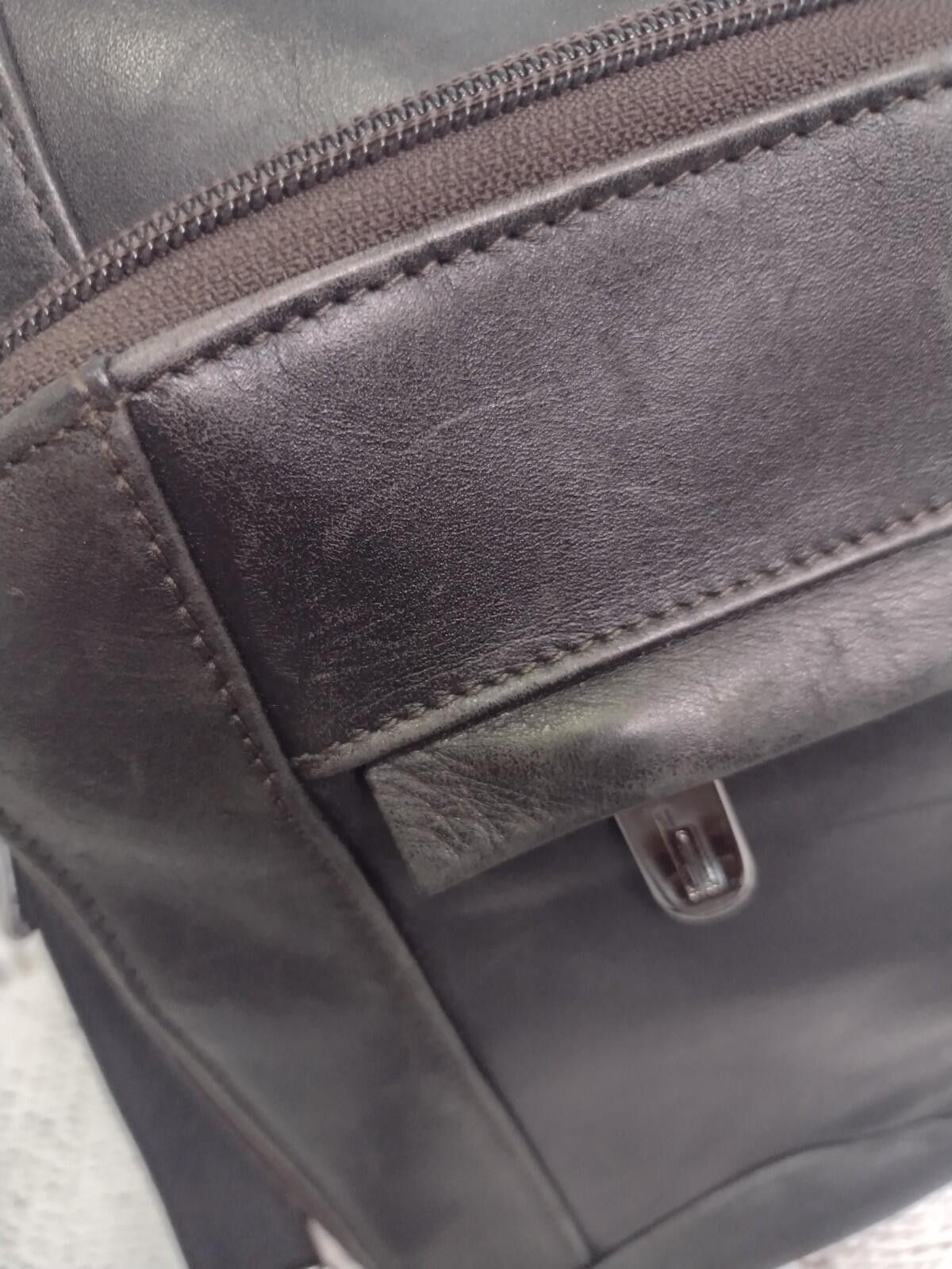 Hartmann Hartmann Aviator Leather Briefcase Luxury Travel Bag Brown Size ONE SIZE - 4 Thumbnail