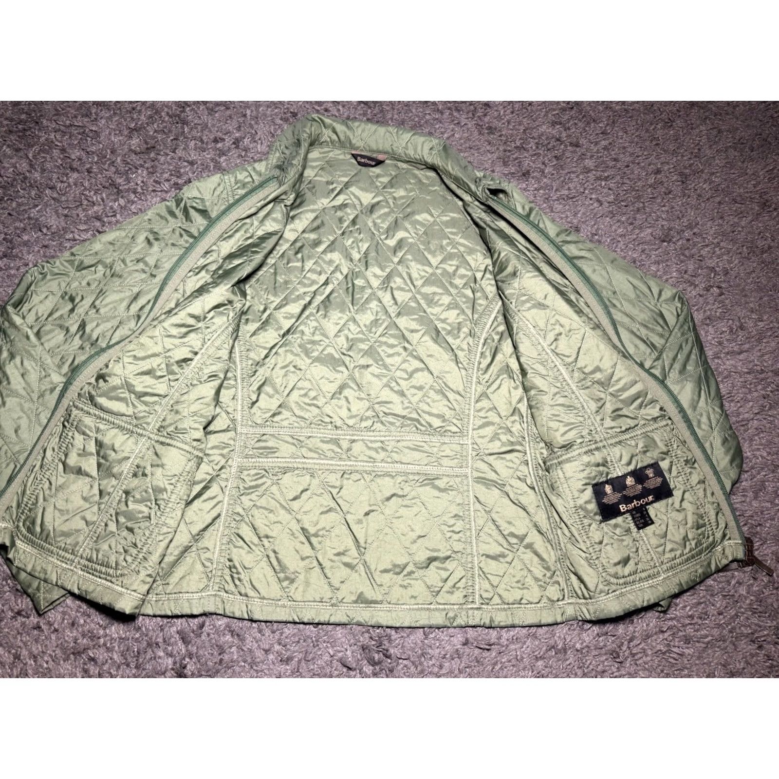 Barbour Barbour Flyweight Cavalry Women’s Green Quilted Puffer Jacket UK 8 US 4 Small Size S / US 4 / IT 40 - 7 Thumbnail