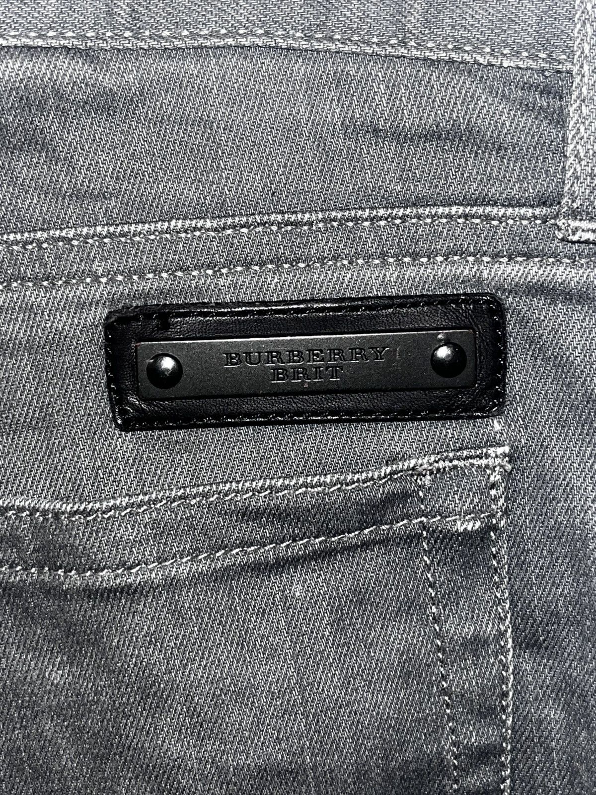 Burberry × Burberry Prorsum Burberry Grey Steadman Slim-Fit Jeans Size 36 Size US 36 / EU 52 - 3 Thumbnail