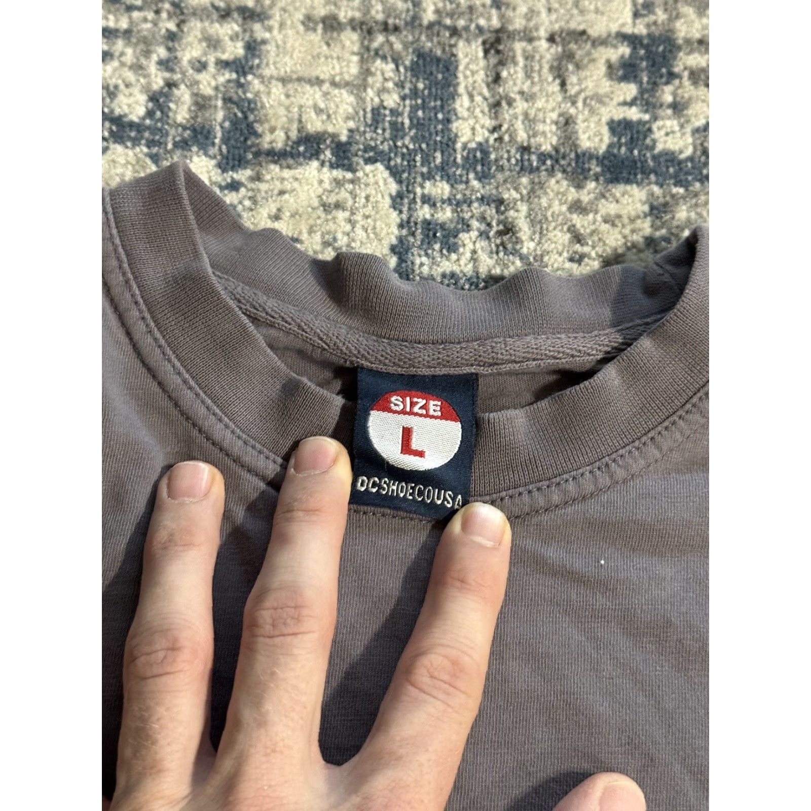 Vintage VINTAGE DC Shoes T-Shirt Long Sleeve Shirt Crew Neck Gray Cotton Logo 90s Skateboard USA Men L Size US L / EU 52-54 / 3 - 5 Thumbnail