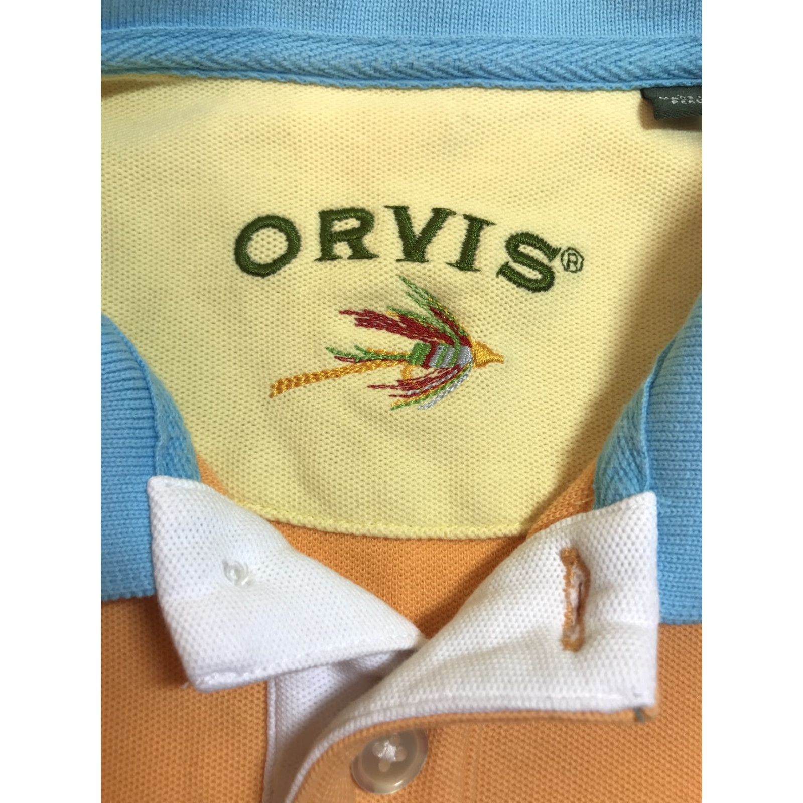 Orvis Orvis Fishing Polo Shirt Mens Large Multicolor Solid Short Sleeve Button Collar Outdoor Size US L / EU 52-54 / 3 - 2 Thumbnail