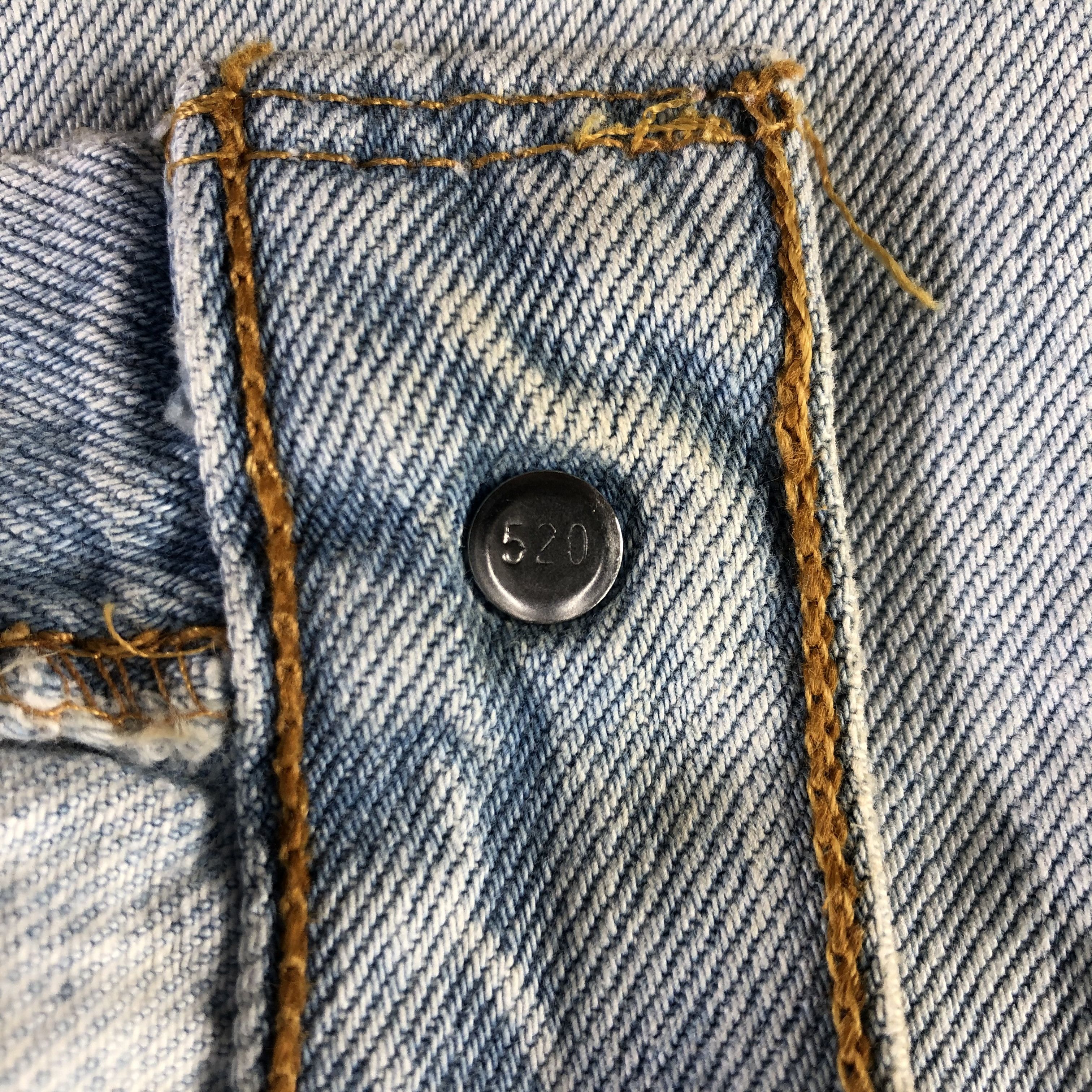 Levi's 90s Vintage Light Wash Levis 501 Jeans-J3008 Size US 30 / EU 46 - 9 Thumbnail