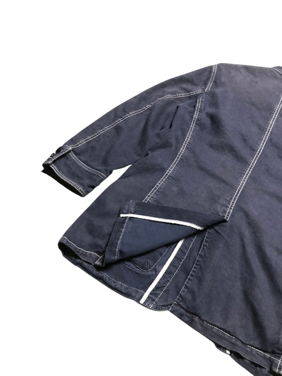 Armani Collezioni Armani Collezioni Denim Jacket No Collar Sunfaded Faded Size US M / EU 48-50 / 2 - 12 Thumbnail