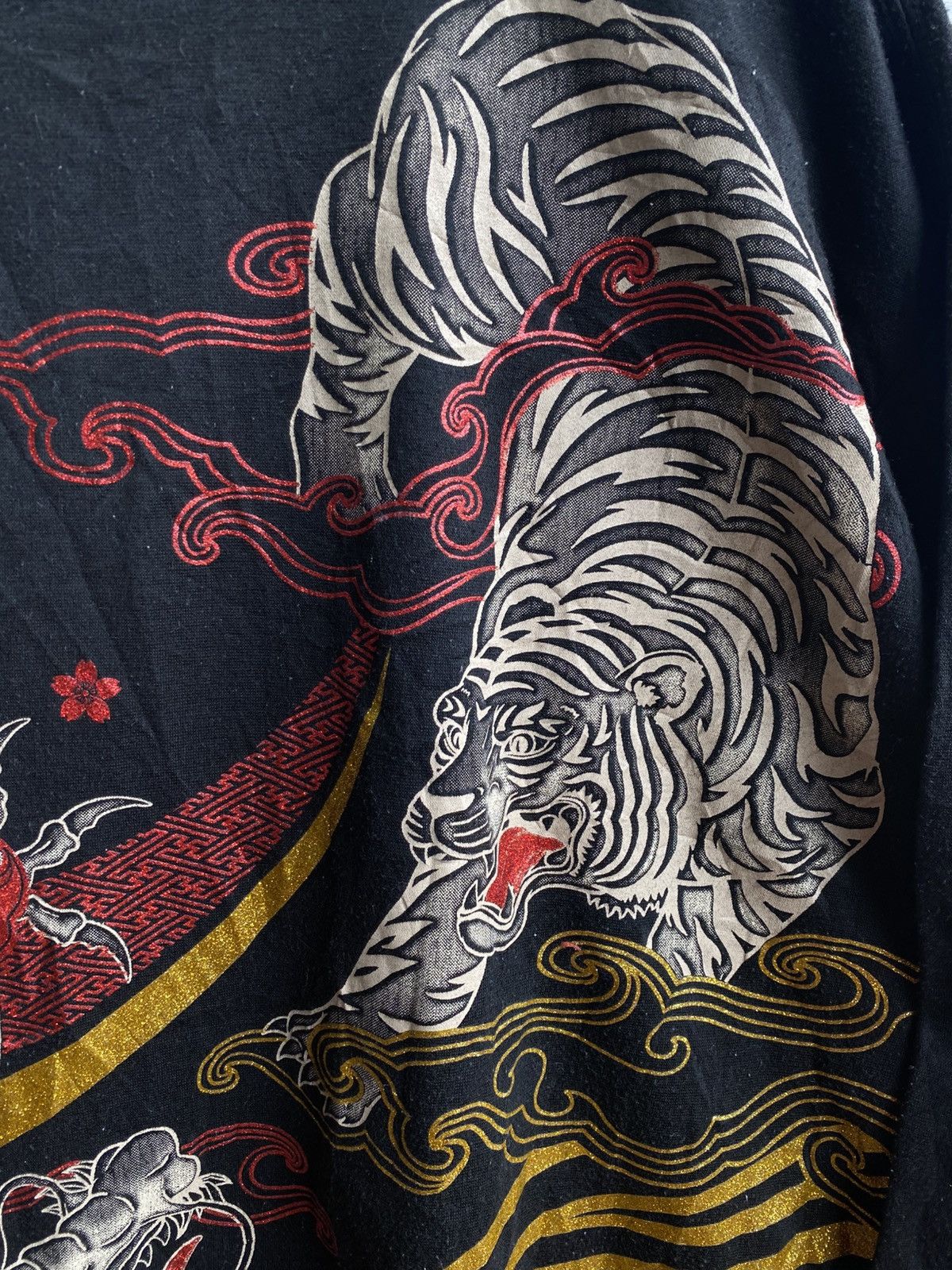 Japanese Brand × Vintage Vintage Sukajan Dragon & Tiger longsleeve Size US XL / EU 56 / 4 - 6 Thumbnail