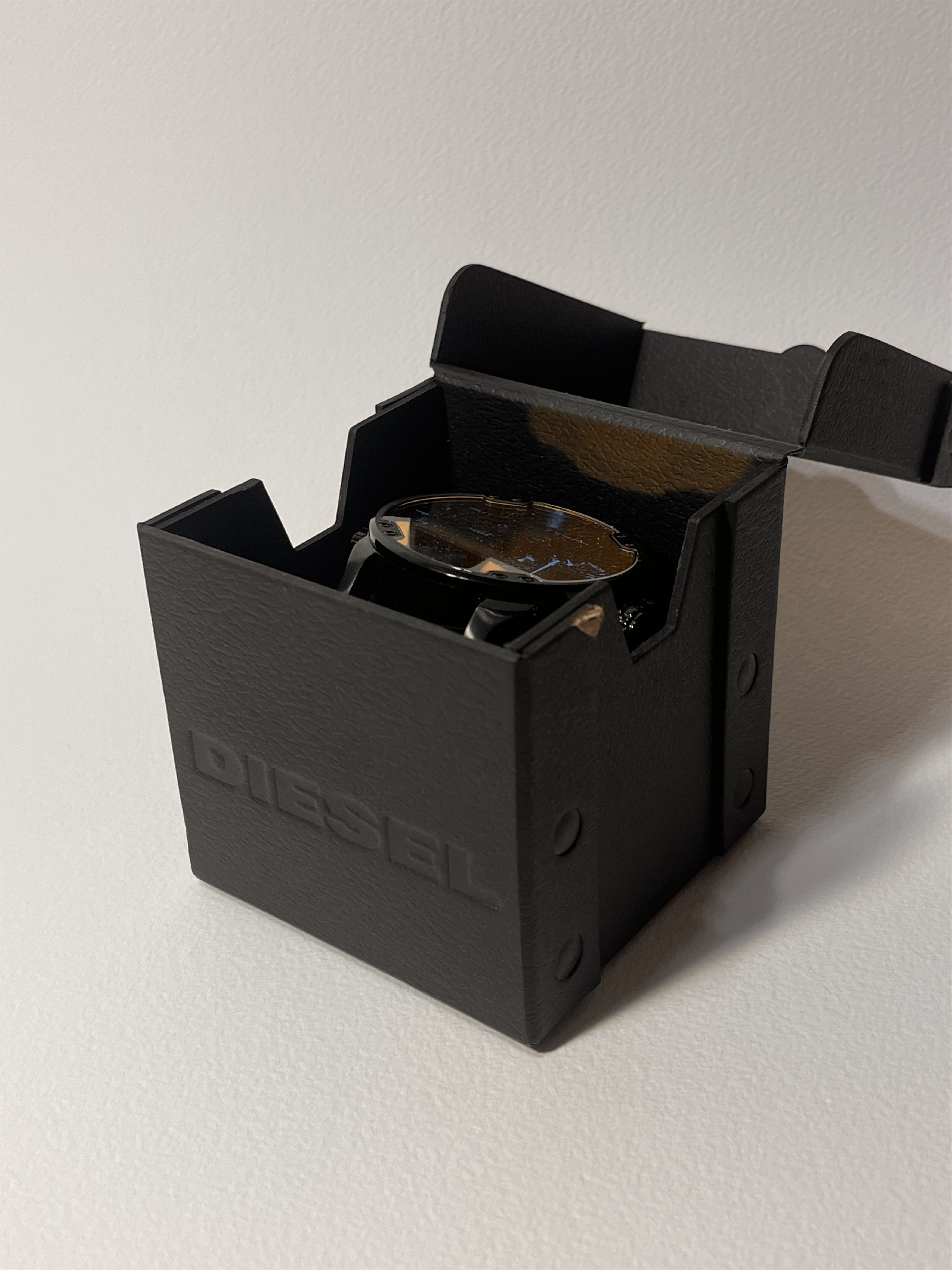 Diesel black orange metallic tint watch Size ONE SIZE - 5 Thumbnail