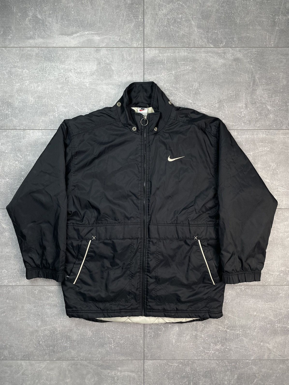 Nike Nike Vintage Jacket Big Logo Swoosh Size US S / EU 44-46 / 1 - 2 Thumbnail