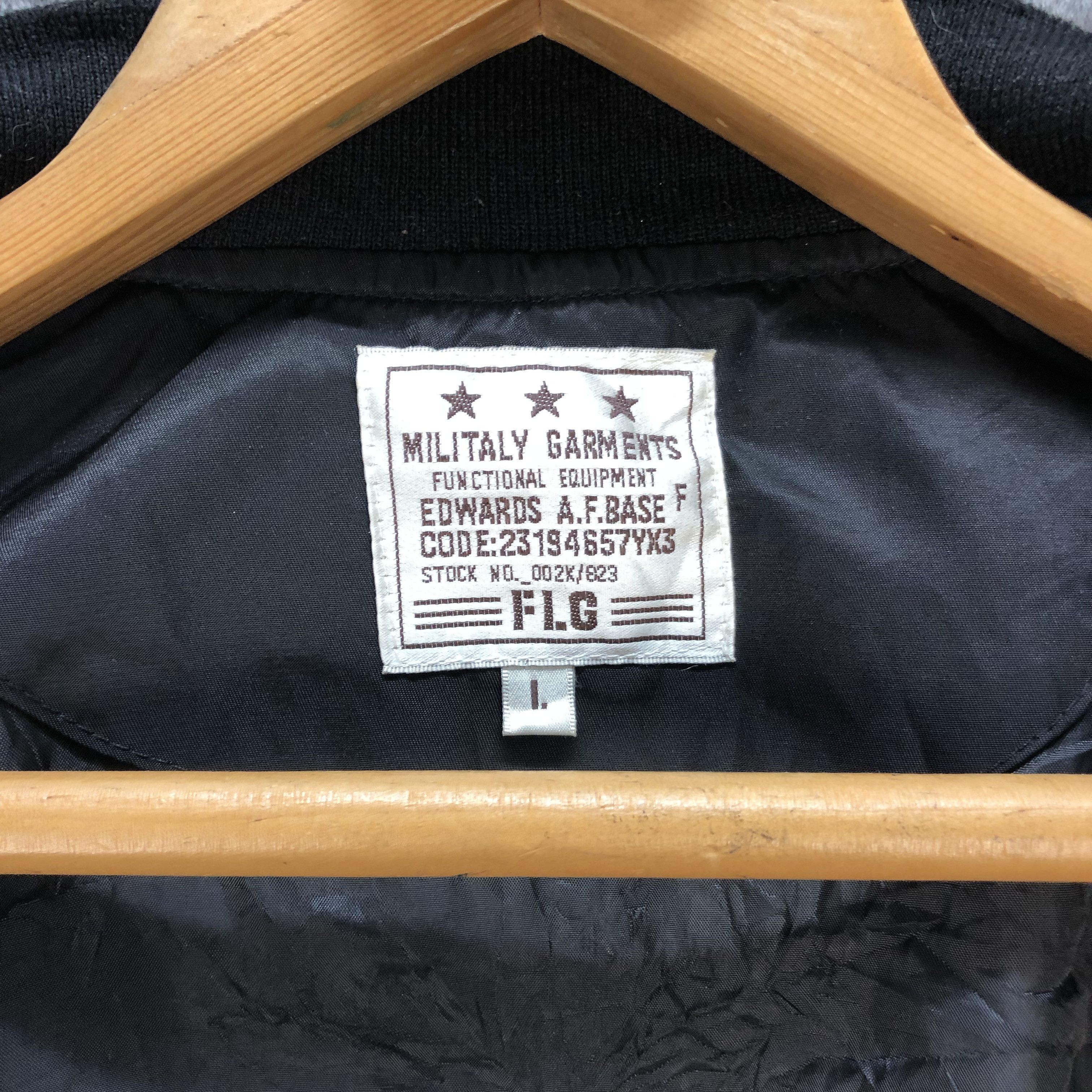 Japanese Brand MILITARY GARMENT PATCHES BOMBER JACKET #7338-130 Size US L / EU 52-54 / 3 - 11 Thumbnail