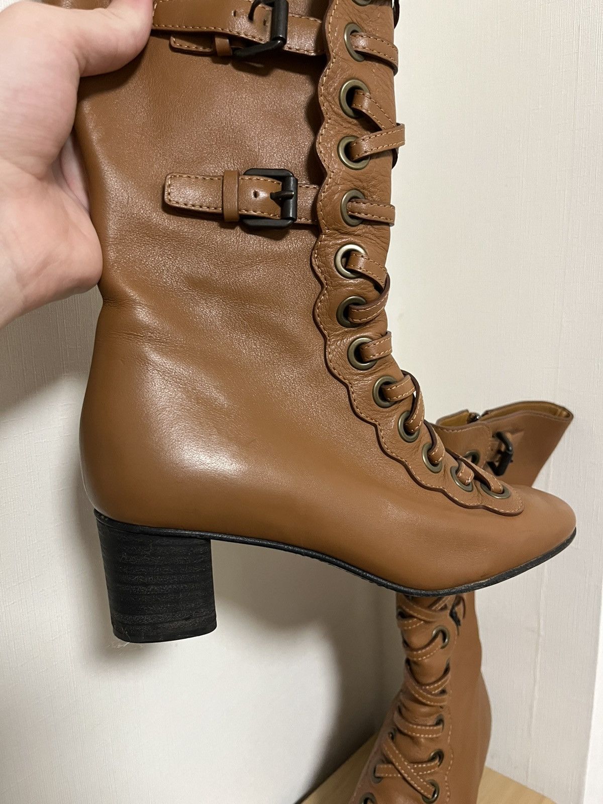Chloe CHLOÉ Orson Iconic Rare Calf Ankle Boots Size US 8 / IT 38 - 11 Thumbnail