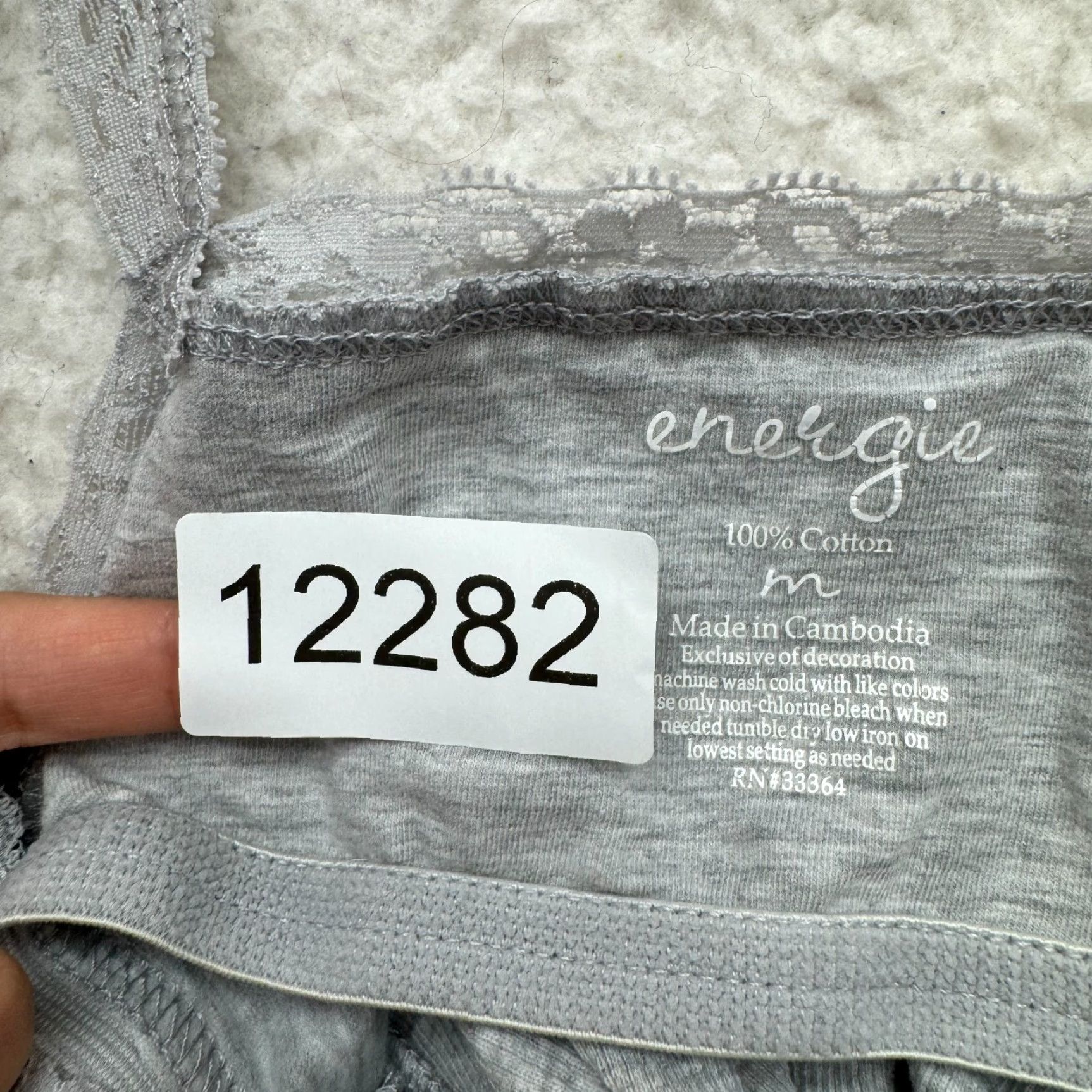 Energie VINTAGE Energie Camisole Tank Top Grey S XS Womens Girls Boho Grunge Bella Swan Shirt Size S / US 4 / IT 40 - 7 Thumbnail