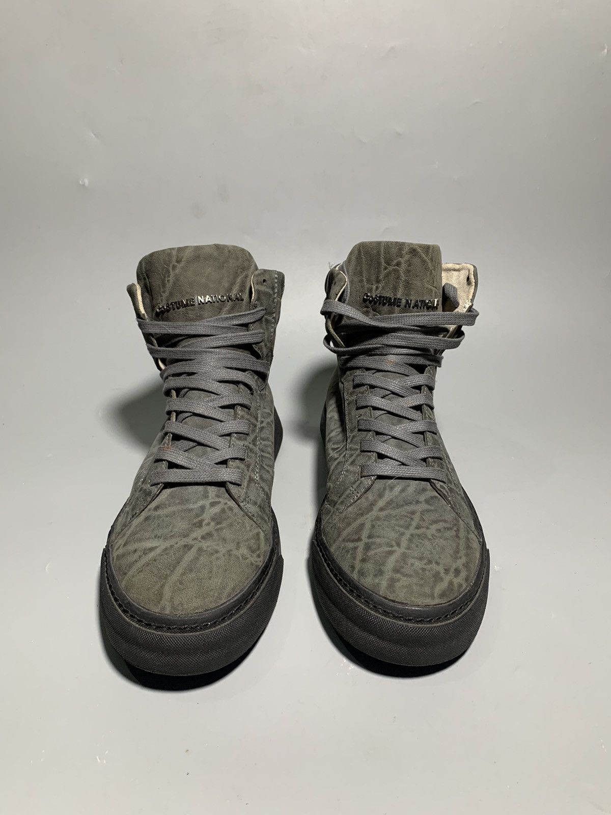 Costume National COSTUME NATIONAL HOMME LEATHER HIGH TOP SNEAKER Size US 7.5 / EU 40-41 - 2 Thumbnail