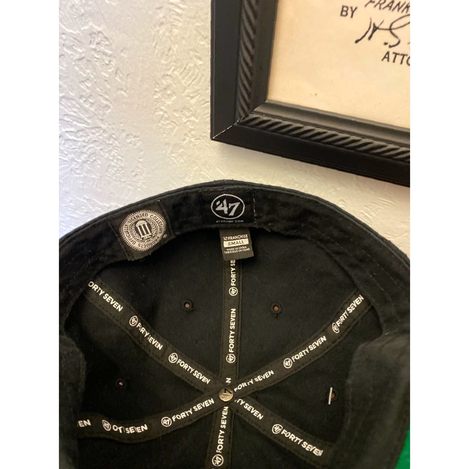 47 Purdue University 47 Brand Hat Black Fitted Size Small Franchise Casual Dad Men Baseball Cap University Stretch 47 Mens Black Small Size ONE SIZE - 5 Thumbnail