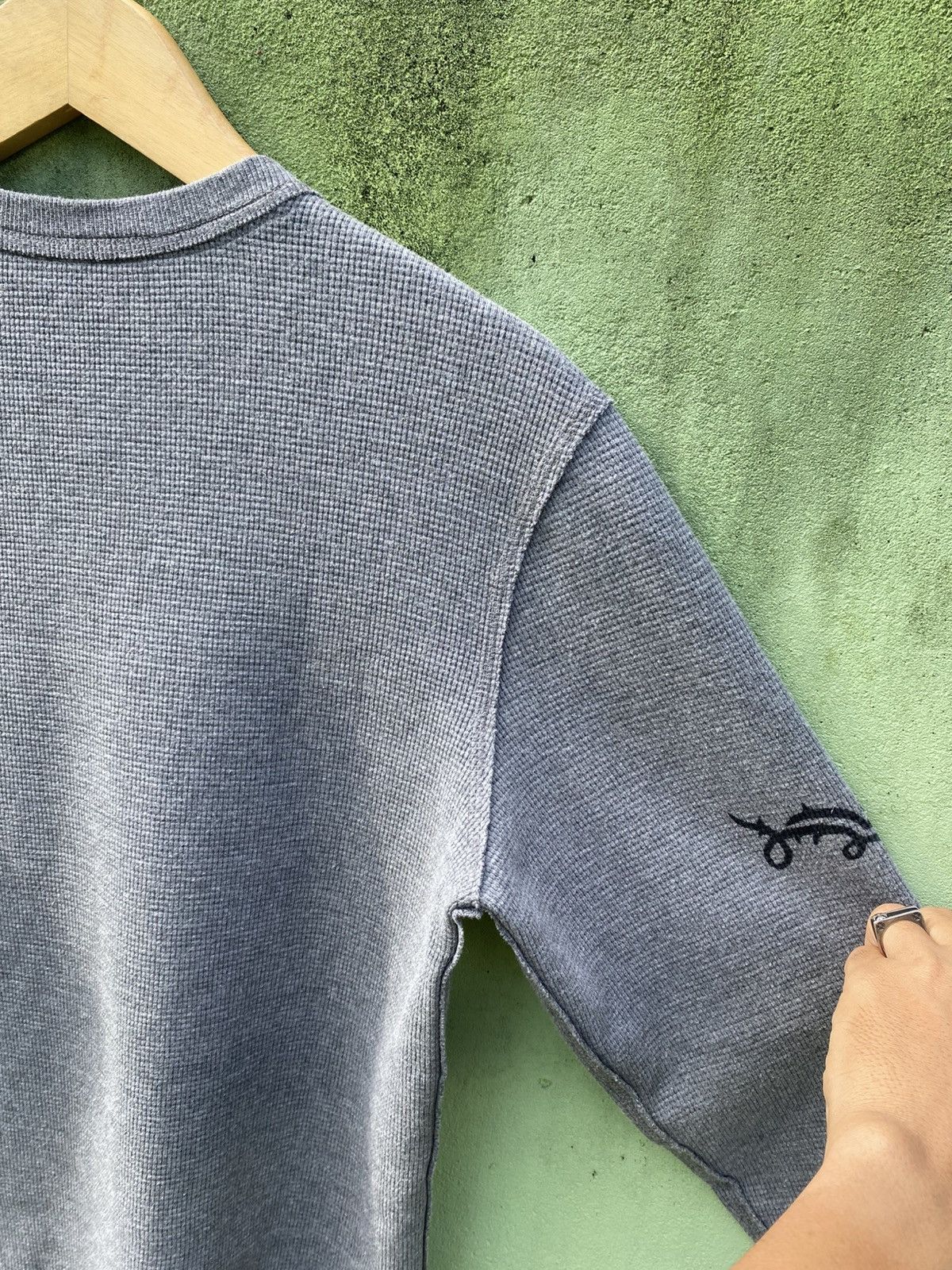 BUCKAROO Buckaroo Vintage Thermal Waffle Knit Eagle Graphic Crewneck Size US L / EU 52-54 / 3 - 12 Thumbnail