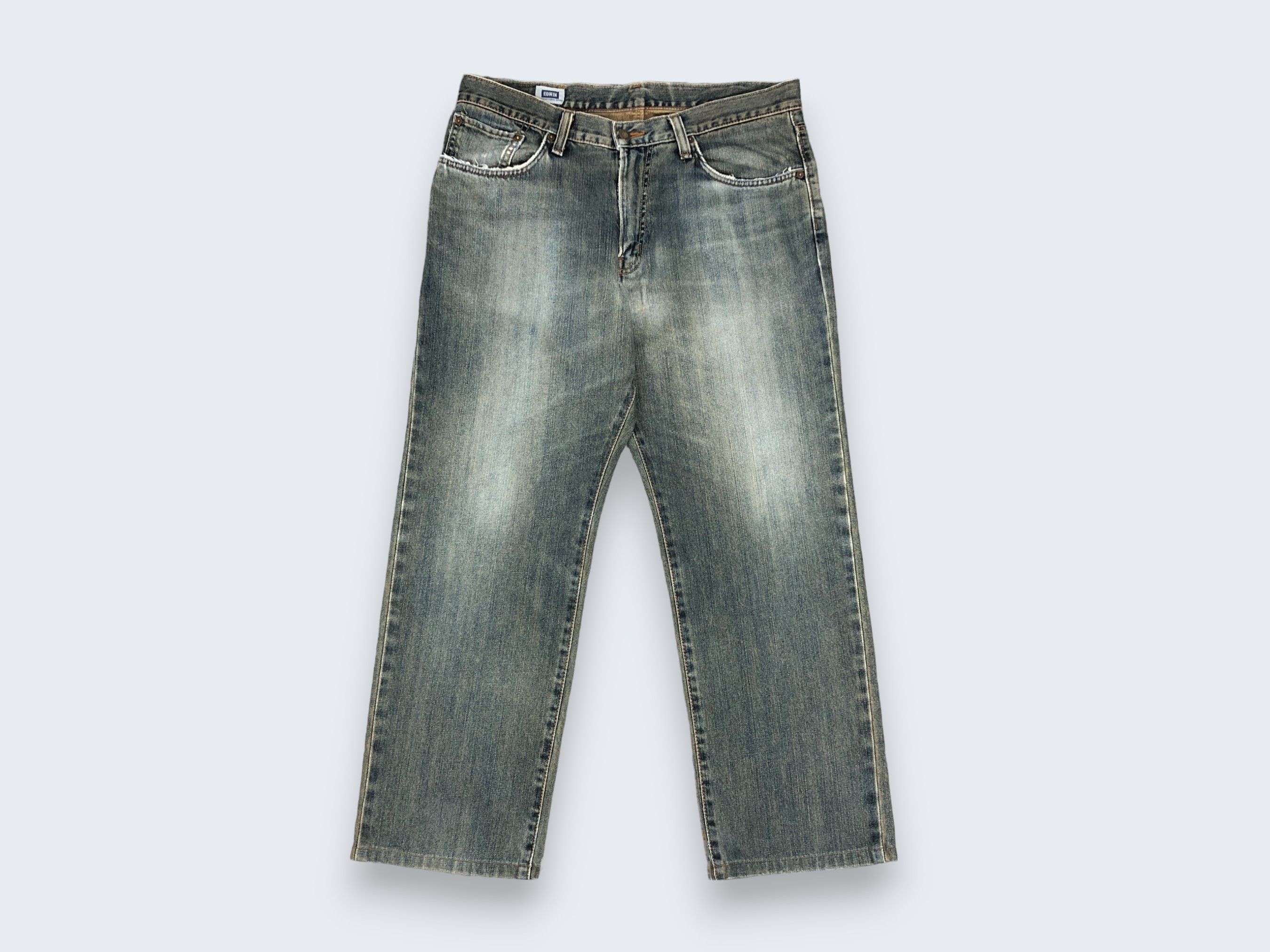 Edwin × Vintage Vintage Edwin 404 Jeans 37 x 29 L1266 Size US 37 - 1 Thumbnail