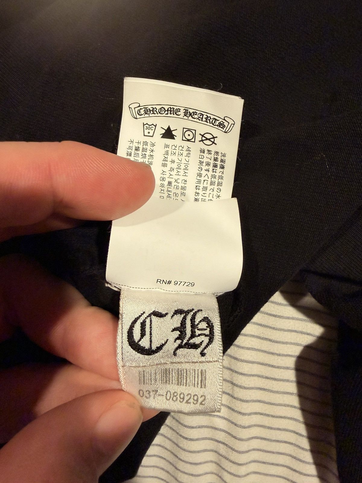 Chrome Hearts Chrome Hearts Embroidered Pocket Long Sleeve T-Shirt Size US L / EU 52-54 / 3 - 6 Thumbnail