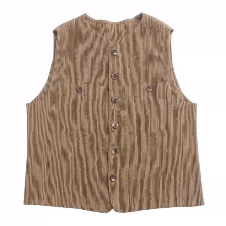 issey miyake Wrinkled waistcoat