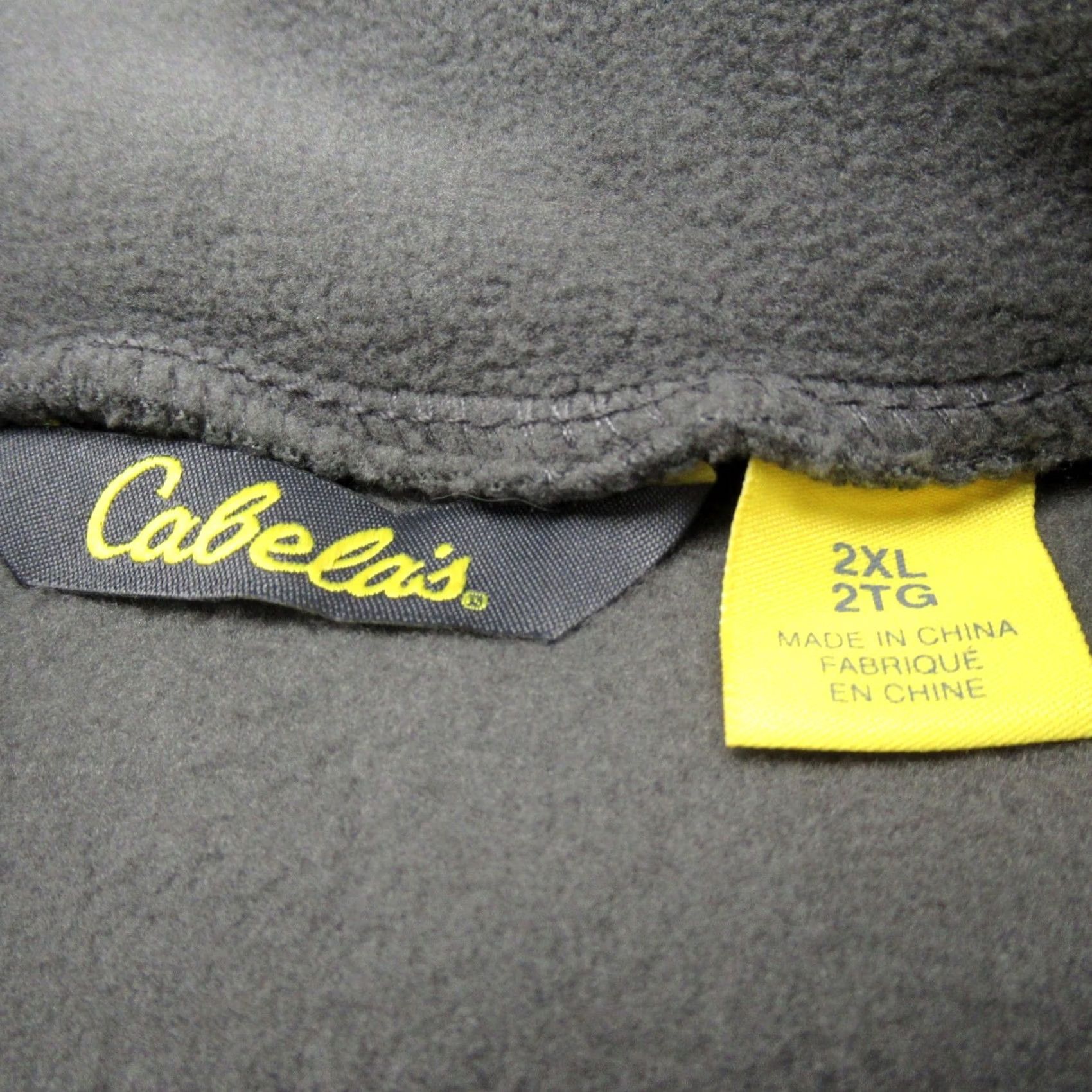 Vintage Cabelas Polar Fleece Sweatshirt 1/4 Zip Mens 2XL Tall Gray Thermal NEW Size US XXL / EU 58 / 5 - 5 Thumbnail