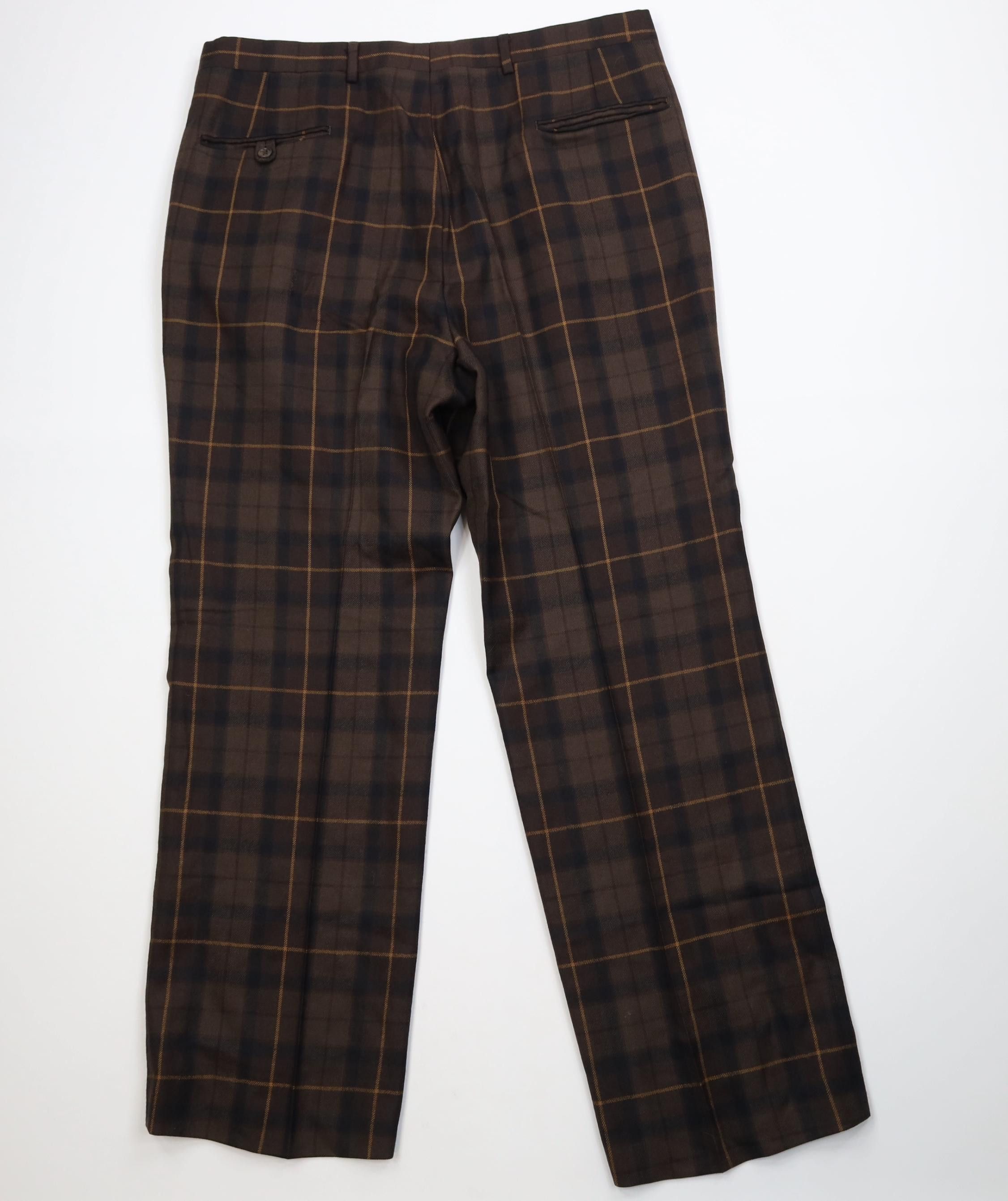 Vintage Vintage 70s Streetwear Wide Leg Chino Pants Brown Plaid USA Size US 36 / EU 52 - 11 Thumbnail