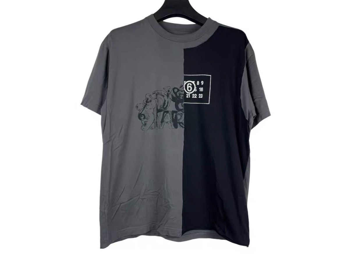 Maison Margiela Maison Margiela MM6 Patchwork Short Sleeve Tee J31 Size US M / EU 48-50 / 2 - 1 Thumbnail