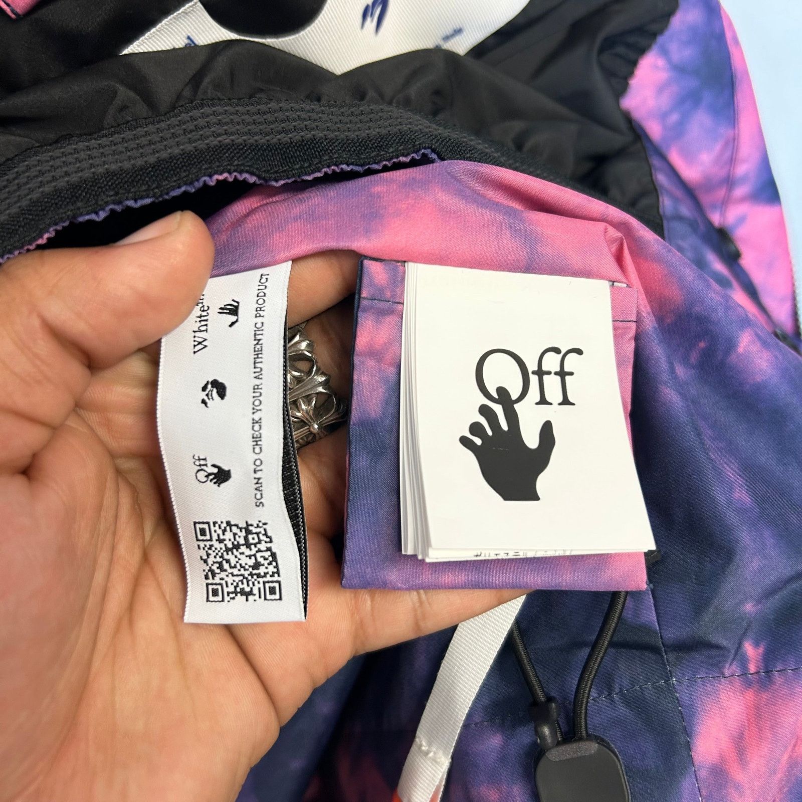Off-White Off-White Fuchsia Tye Dye Arrows Ski Jacket Size XL Size US XL / EU 56 / 4 - 6 Thumbnail