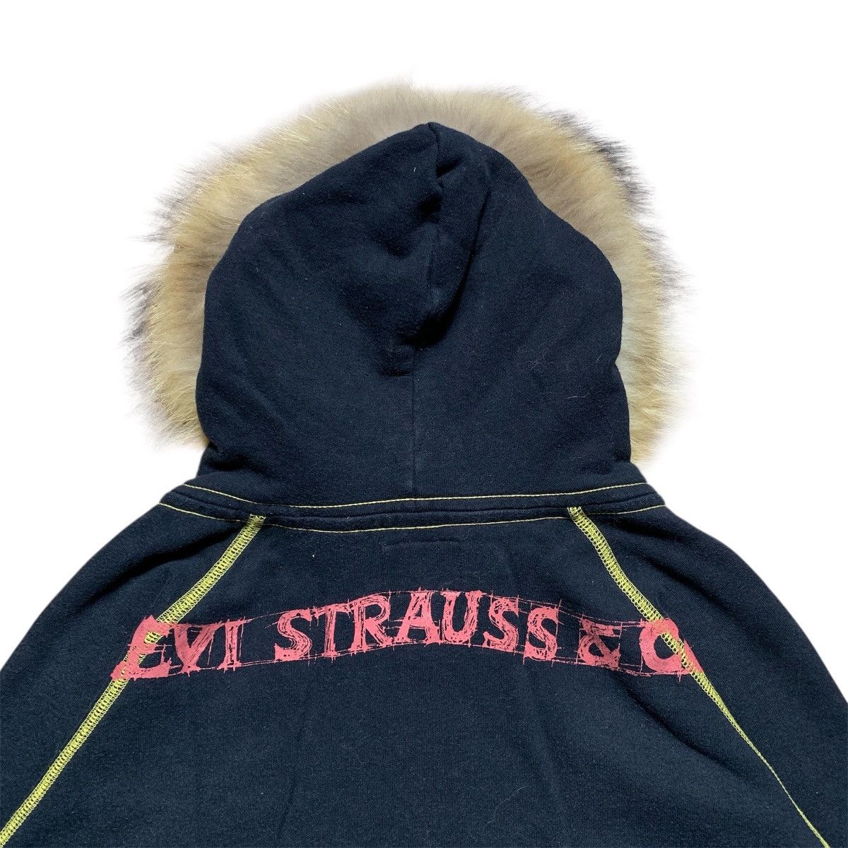 Japanese Brand Levis Strauss Faux Fur ifsix LGB Gothic Zip Hoodie Size US L / EU 52-54 / 3 - 11 Thumbnail
