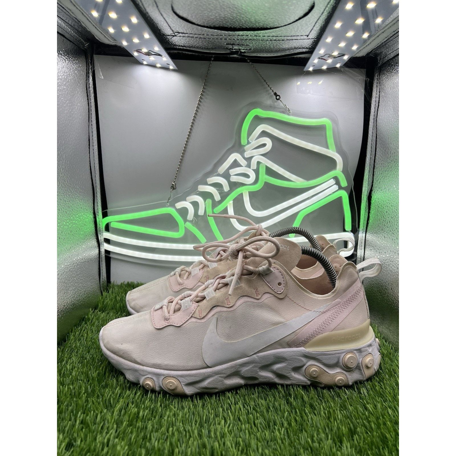 Nike Nike React Element 55 Running Shoes Pink Womens 9 Size US 9 / IT 39 - 1 Thumbnail