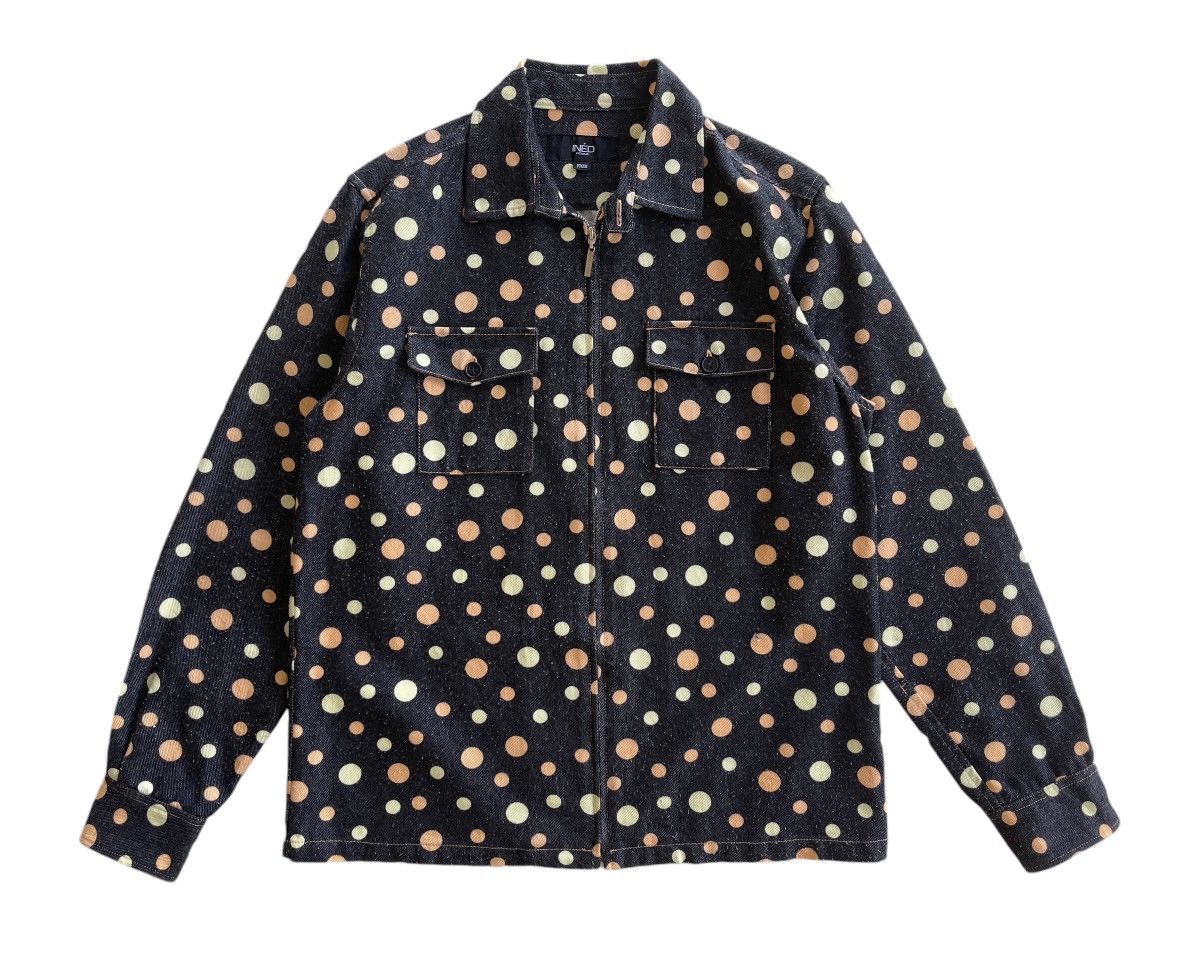 Yohji Yamamoto Ined Homme Yohji Yamamoto Polka Dot Zip Up Jacket Size US S / EU 44-46 / 1 - 2 Thumbnail