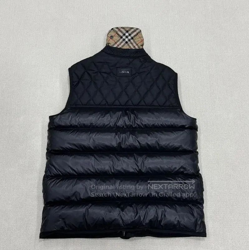 Burberry Burberry Men's Black Short Quilted Down Vest. Size US M / EU 48-50 / 2 - 1 Thumbnail