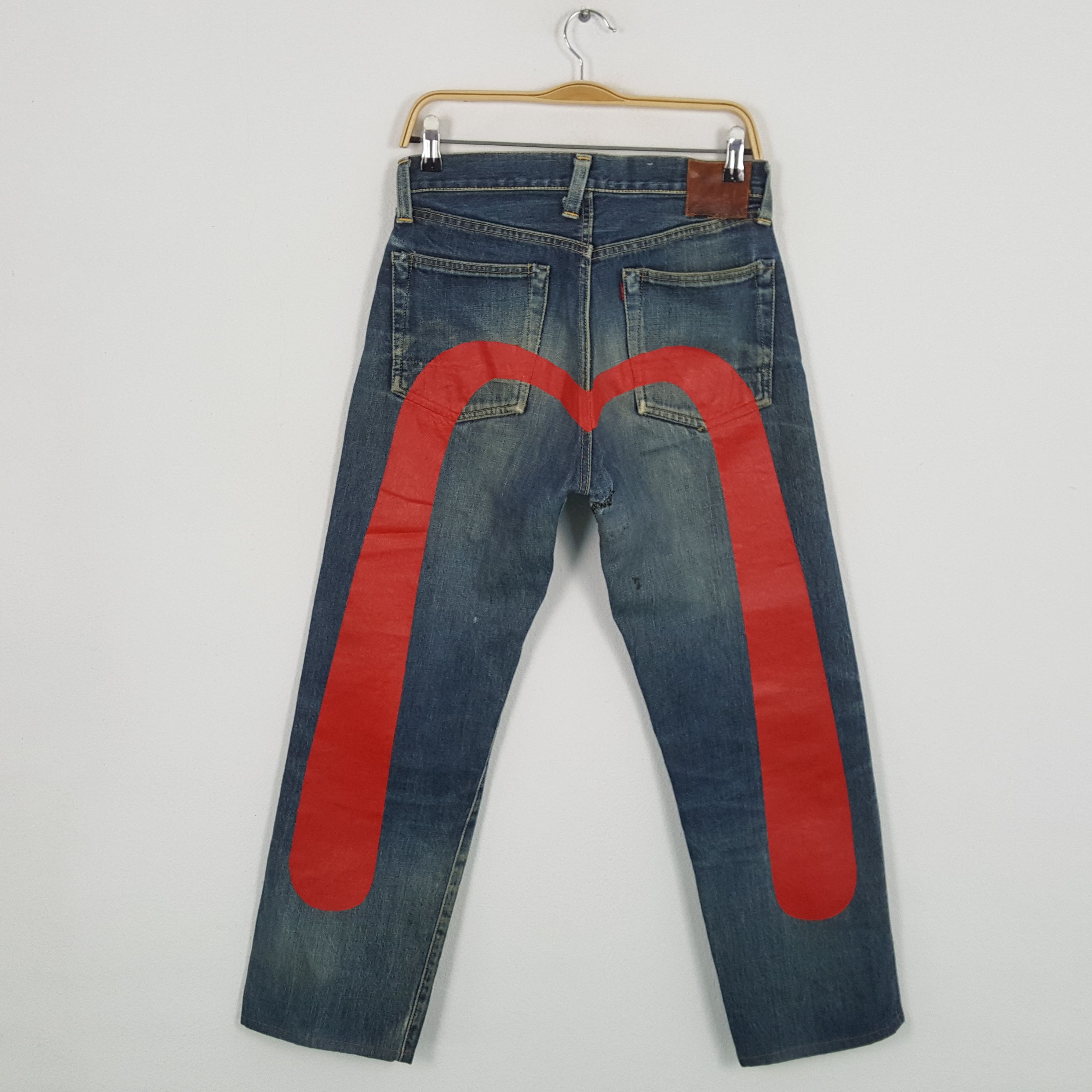 Evisu × Japanese Brand × Vintage Vintage EVIS Japanese Brand Daicock Custom Distressed Jeans Size US 28 / EU 44 - 1 Thumbnail