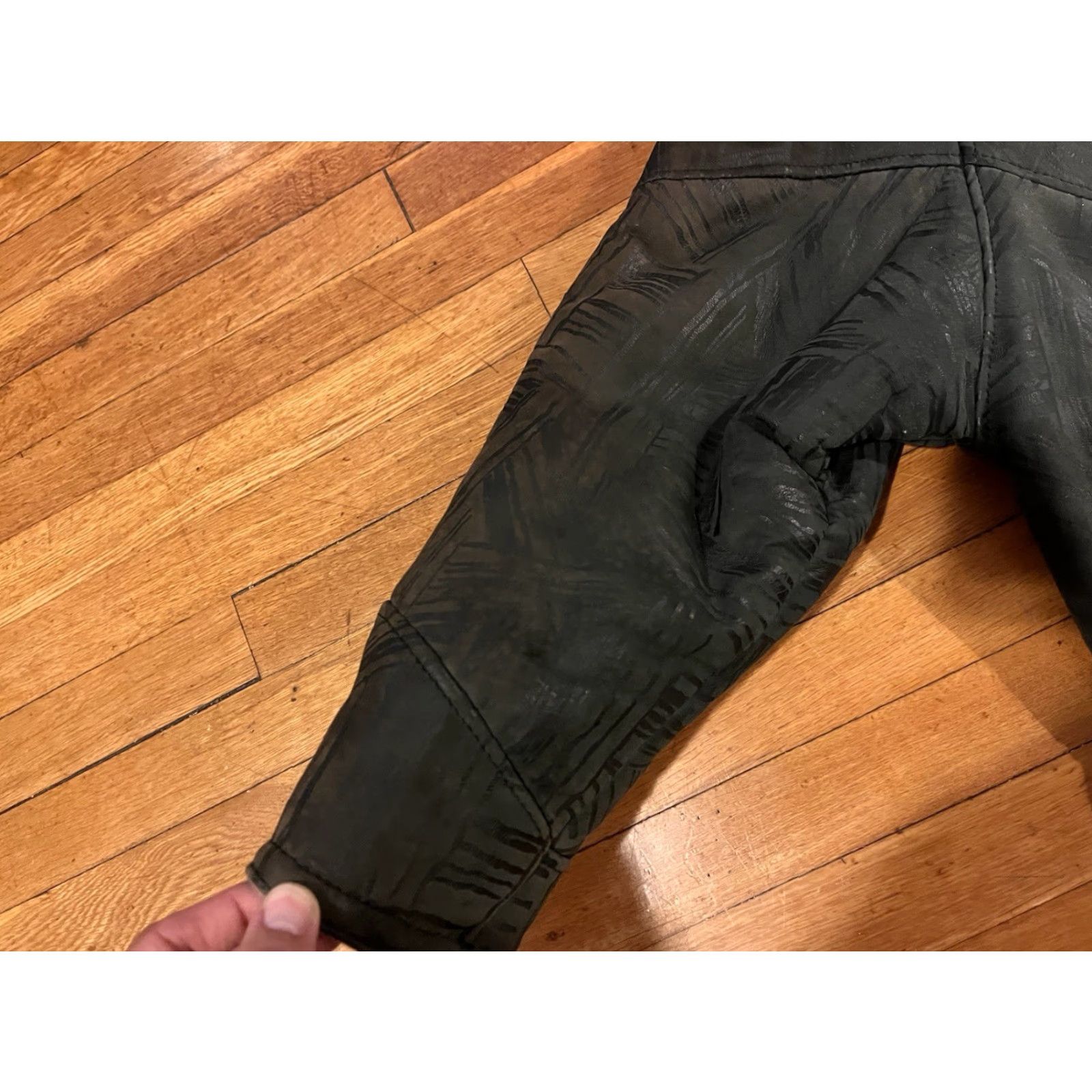 Vintage VINTAGE Shearling Coat Men’s 44 Black Suede Patchwork Bomber Jacket Size US S / EU 44-46 / 1 - 5 Thumbnail