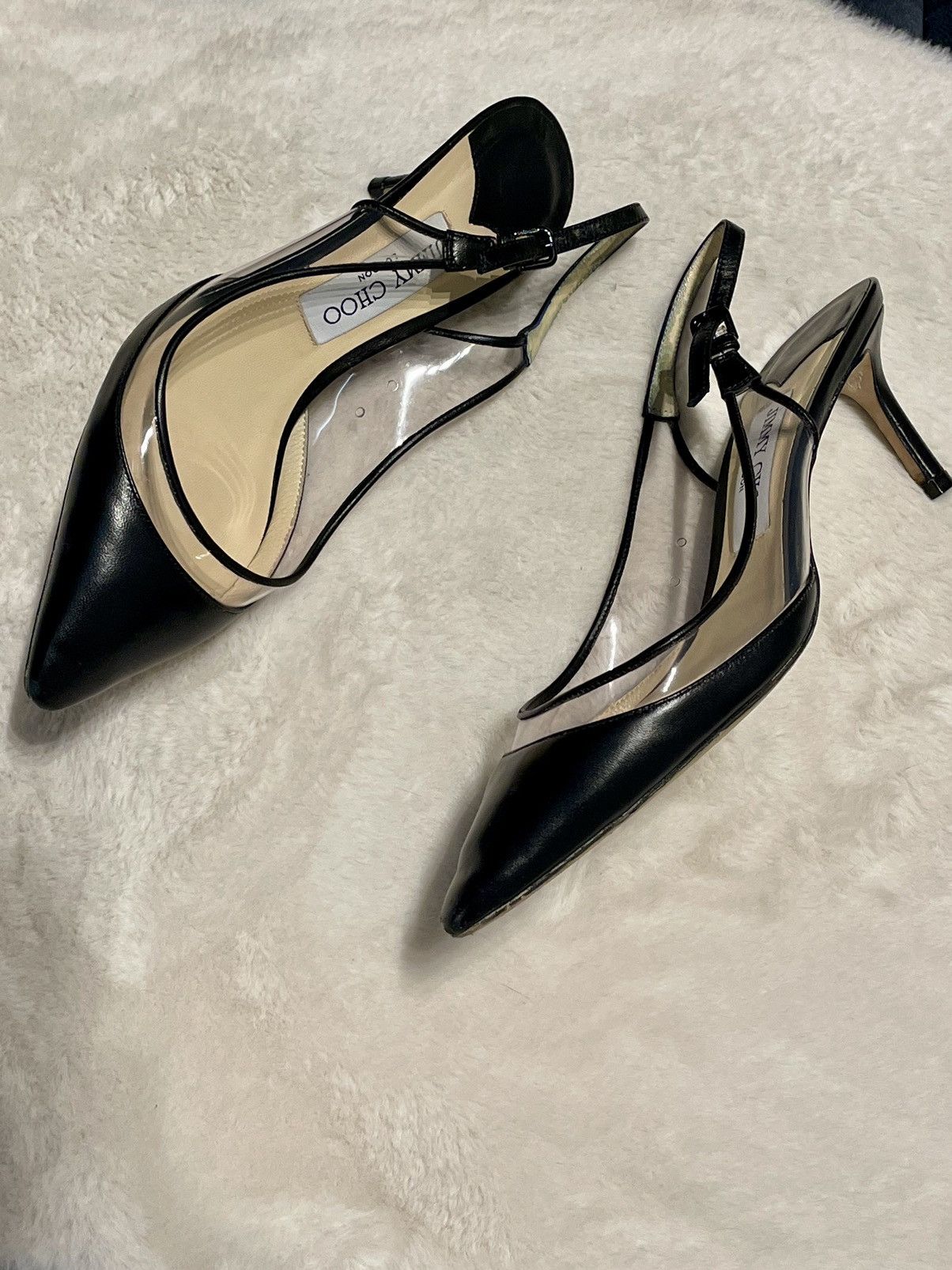 Jimmy Choo JIMMY CHOO Erin 60 leather slingbacks Size US 8 / IT 38 - 4 Thumbnail