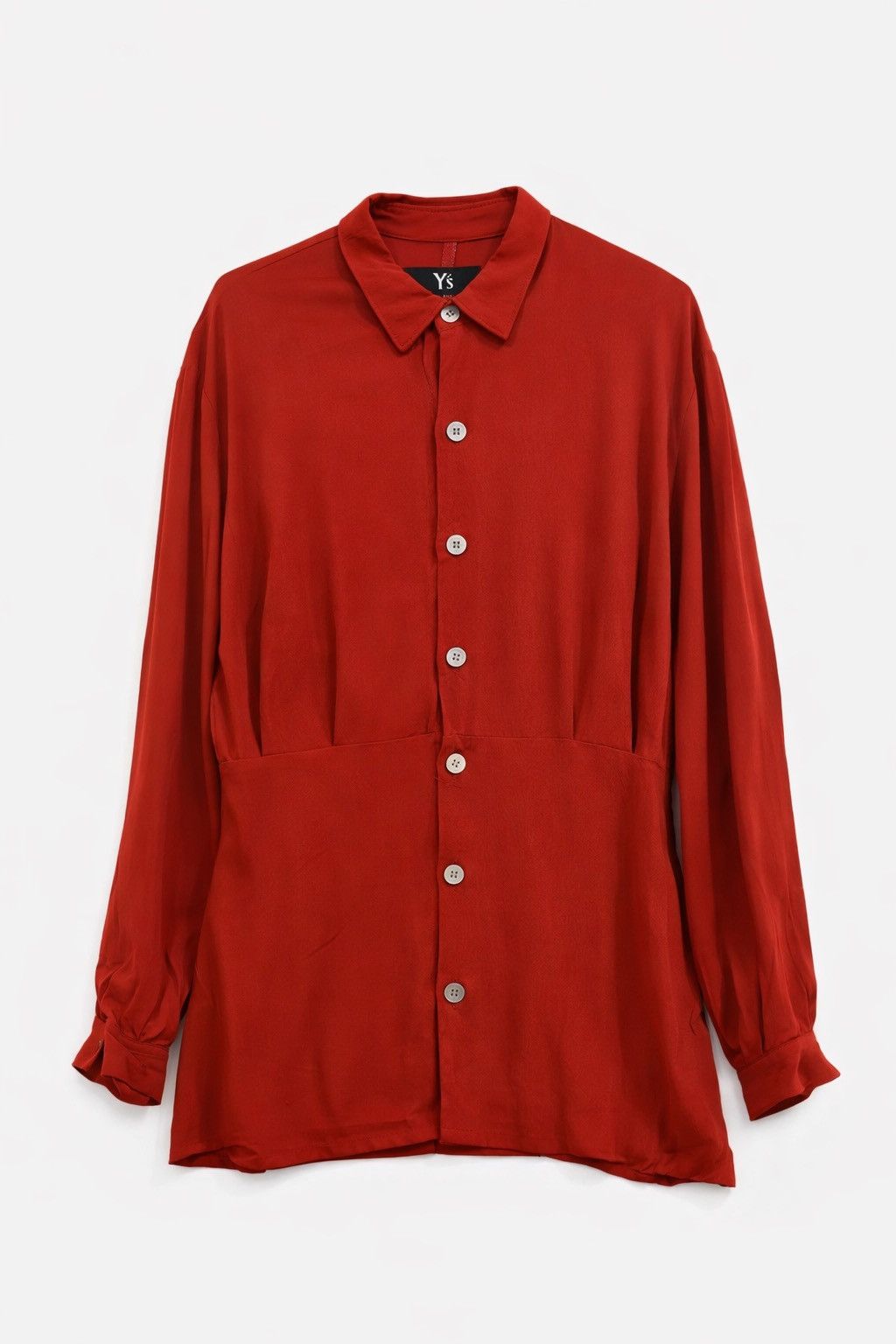 Y's Y’s Yohji Yamamoto Red Button Up Shirt Made in Japan Size S / US 4 / IT 40 - 1 Thumbnail