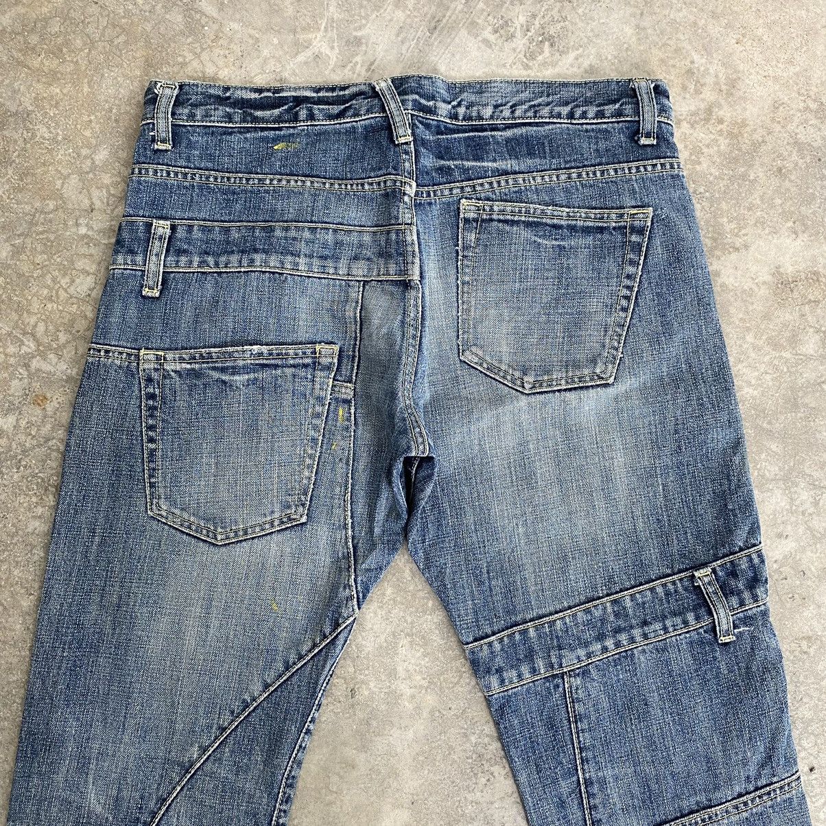 Designer × Japanese Brand Rage Blue Japan Double Waist Denim Jeans Size US 31 - 13 Thumbnail