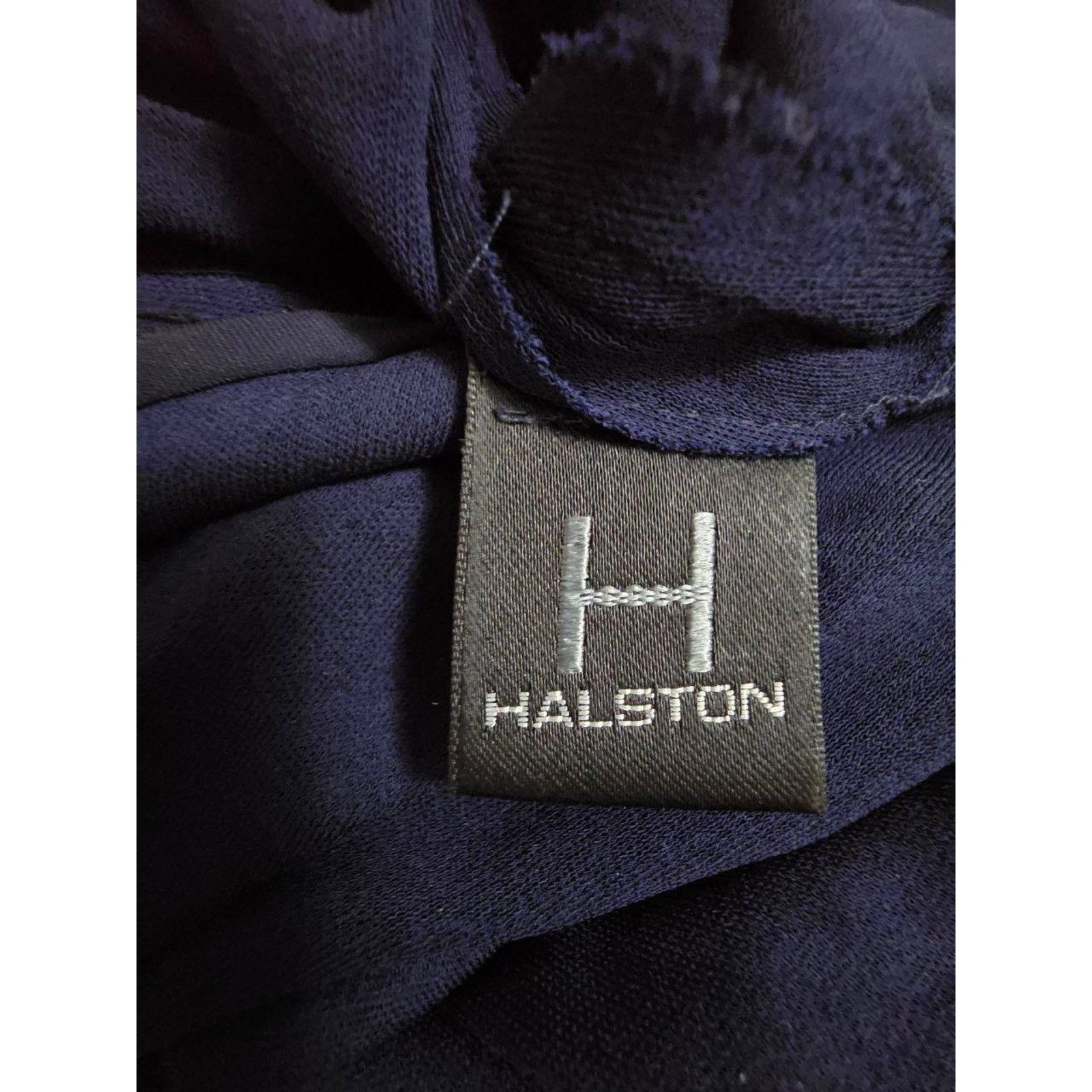 Halston Heritage Halston Giovanna Navy Maxi Dress Women Size 6 A001291 Size S / US 4 / IT 40 - 11 Thumbnail