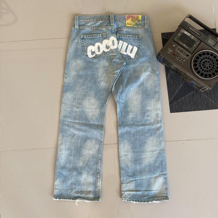 If Six Was Nine × Japanese Brand Y2K Cocolulu Back Print Jean🇯🇵 Size US 31 - 2 Thumbnail