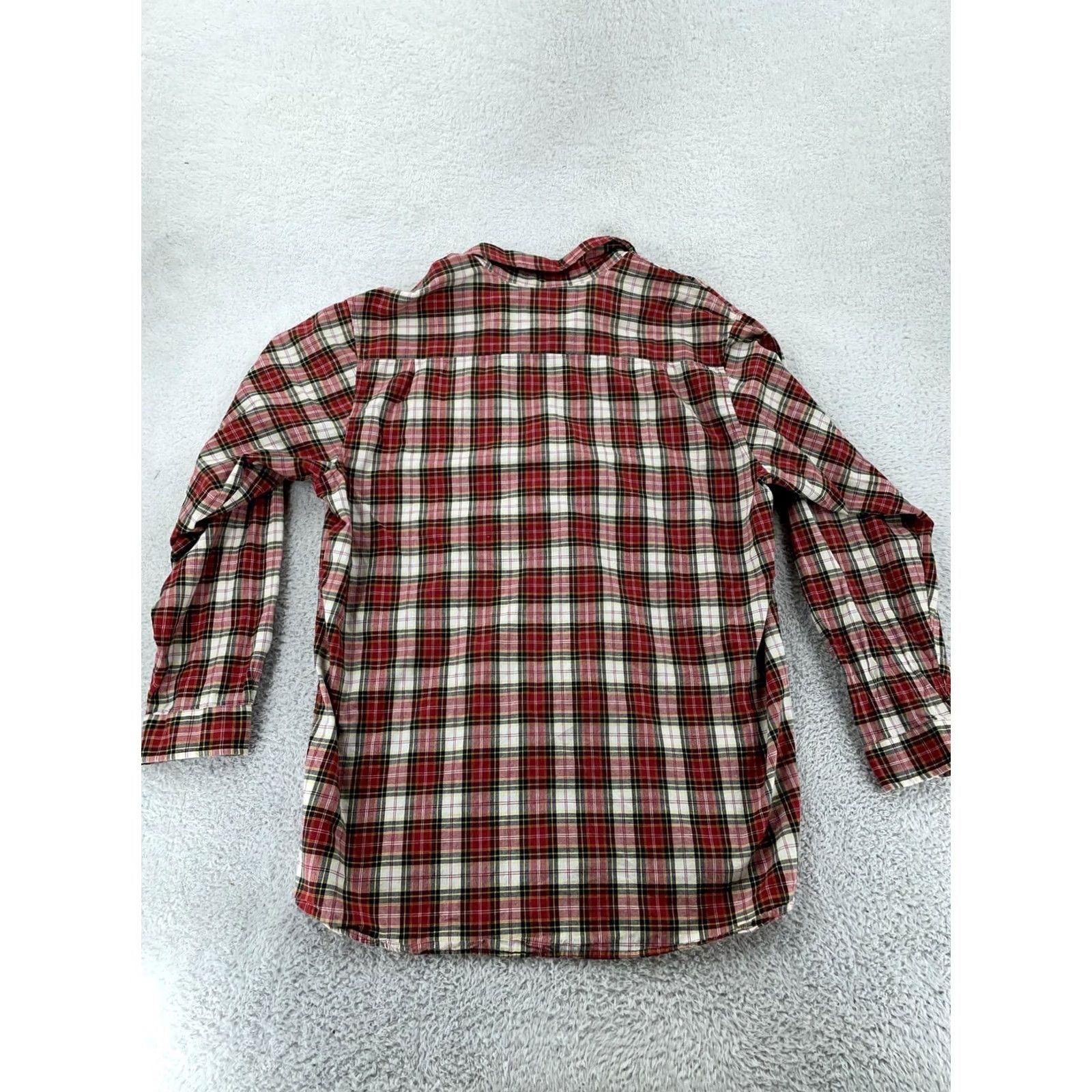 Carhartt Carhartt Shirt Men XL Red Plaid Flannel Chest Pocket Button Up S254 CRI Size US XL / EU 56 / 4 - 3 Thumbnail