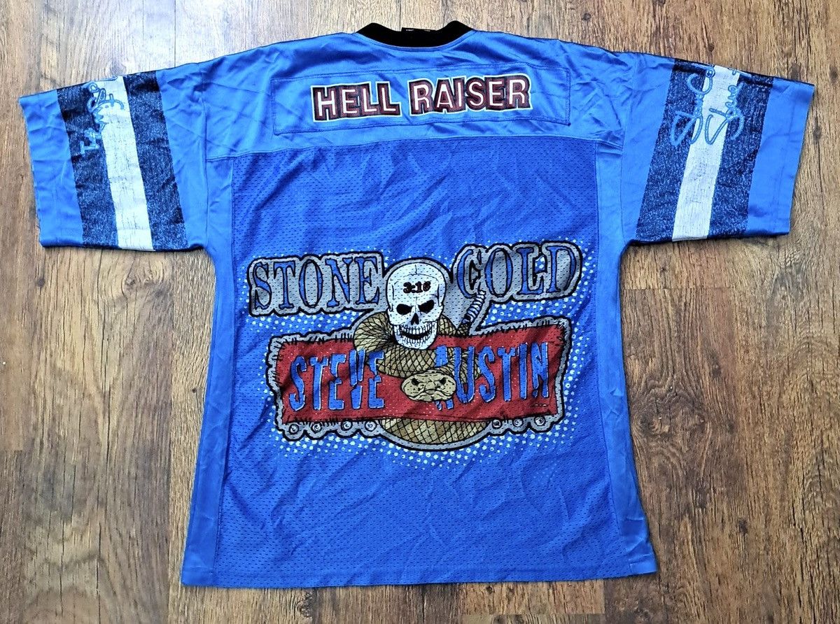 WWE STONE COLD x HELL RAISER x Vintage Jersey 1999 Size US L / EU 52-54 / 3 - 2 Thumbnail