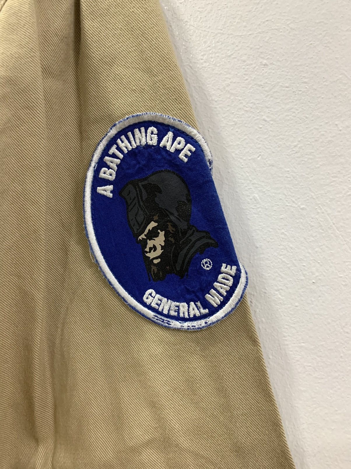 Bape OG BAPE PATCHES “GENERAL MADE” BUTTON-UP LONGSLEEVE SHIRT Size US L / EU 52-54 / 3 - 5 Thumbnail