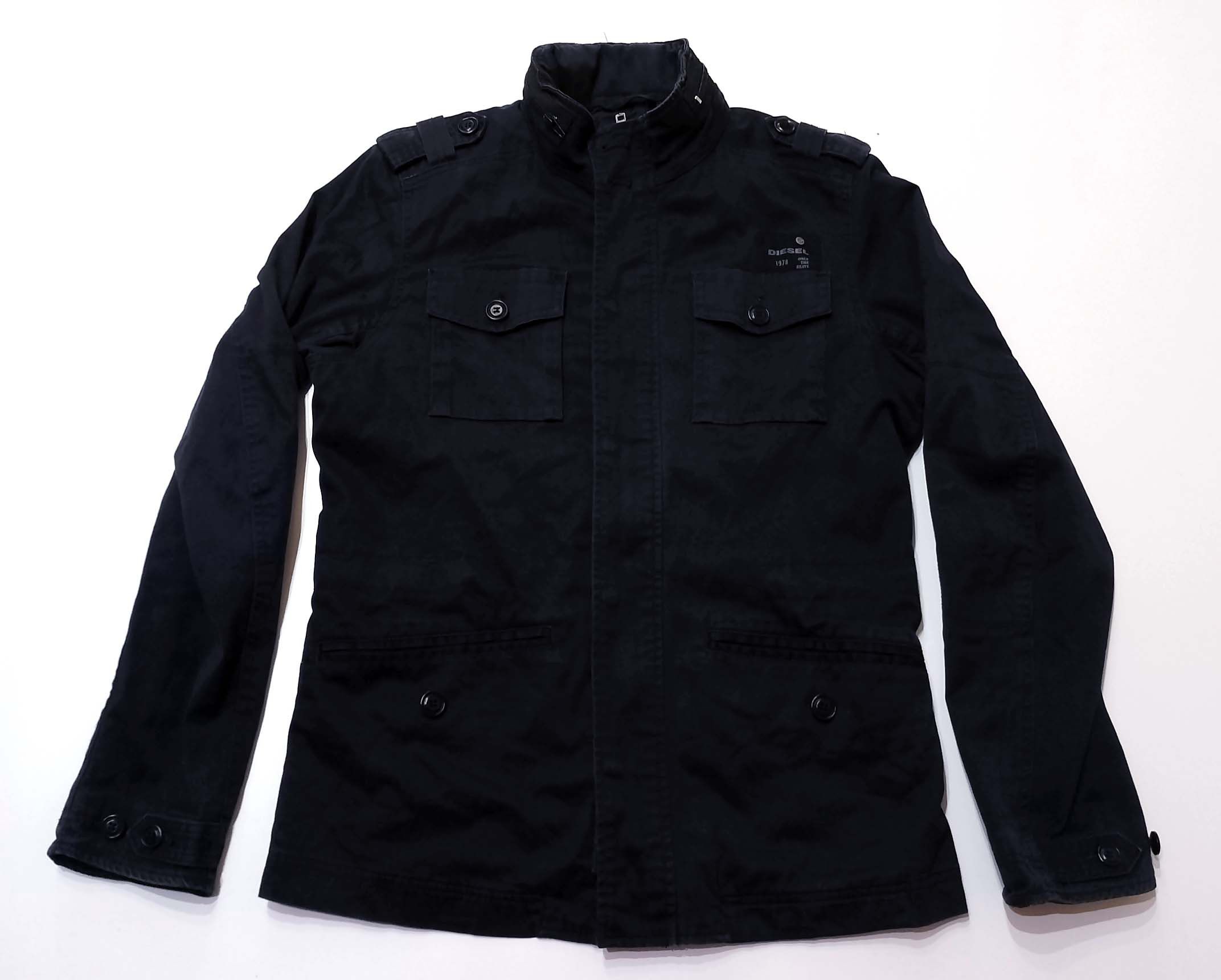 Diesel Diesel Long Utility Denim Jacket – Dark Blue, Size L, Hooded Size US L / EU 52-54 / 3 - 1 Thumbnail