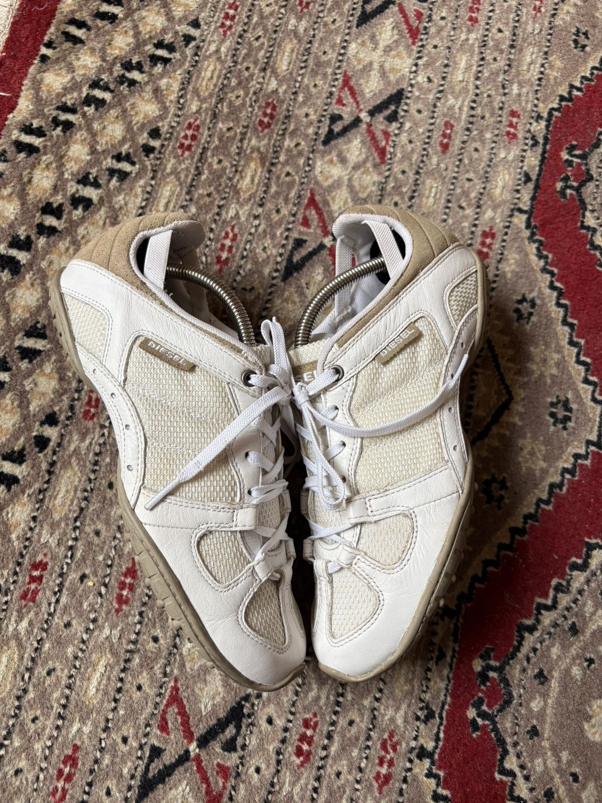 VINTAGE WHITE DIESEL WHITNEY LEATHER SNEAKERS/SHOES sz.40