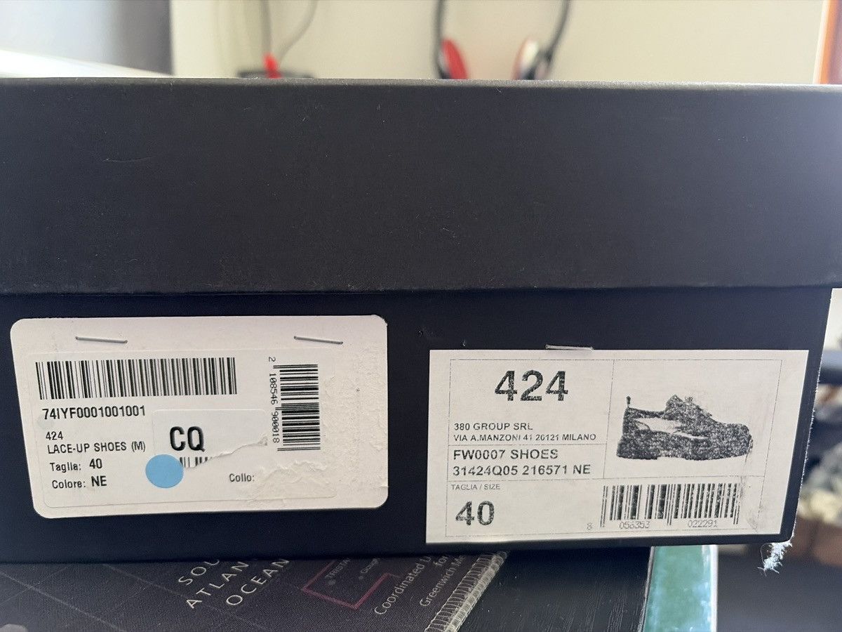 424 424 Low Top Derby Black Size 40 Size US 7 / EU 40 - 11 Thumbnail